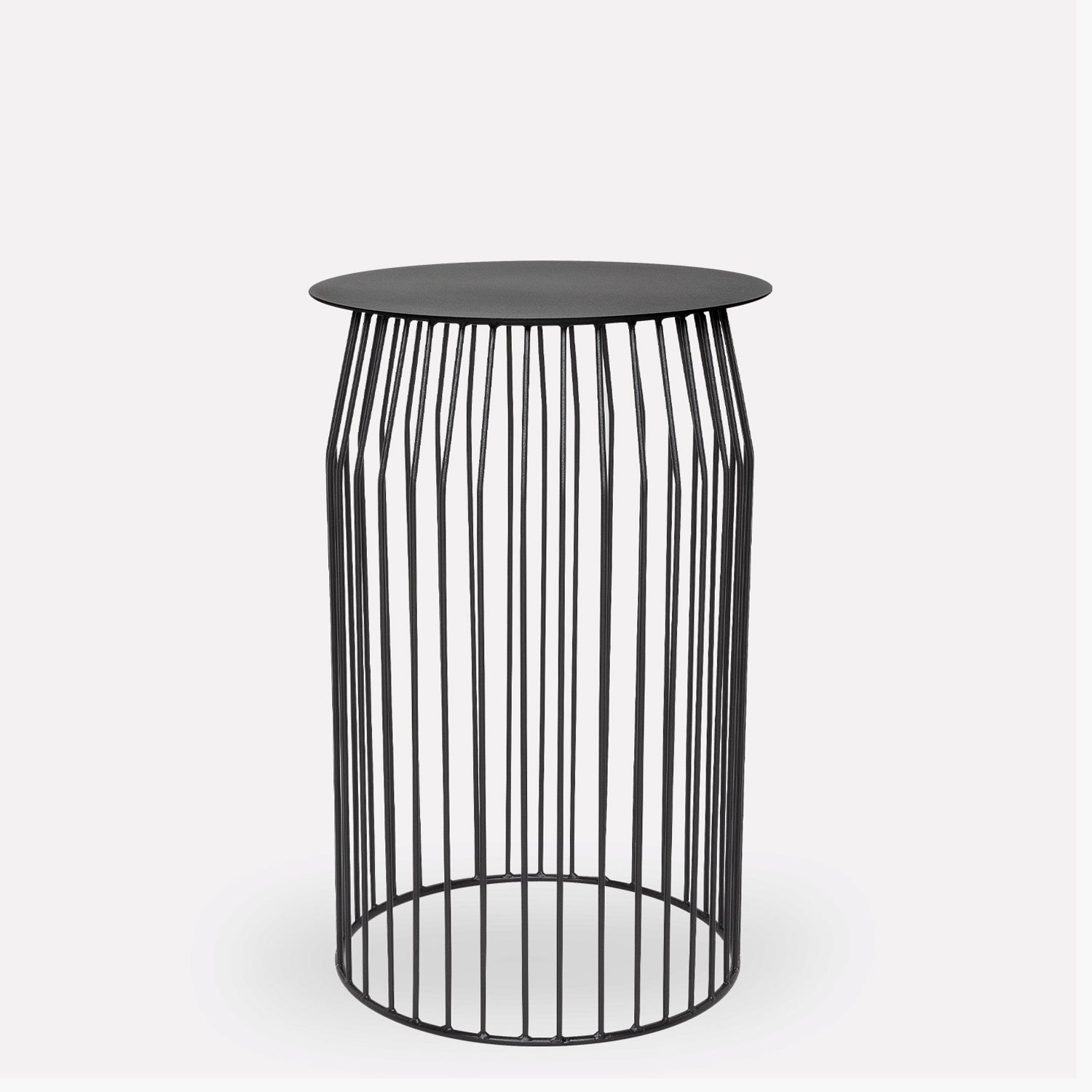 Mesa Lateral Wire DIAM 36 Negro - Form Design