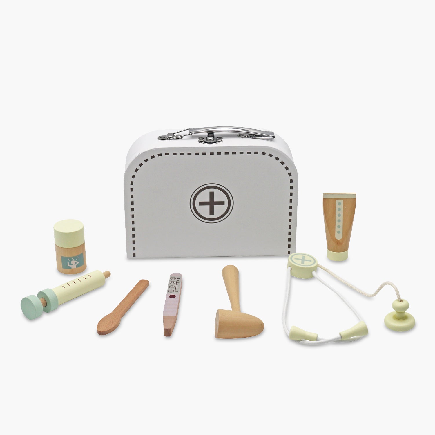 Maletín de Doctor Blanco con accesorios de Madera - Form Design