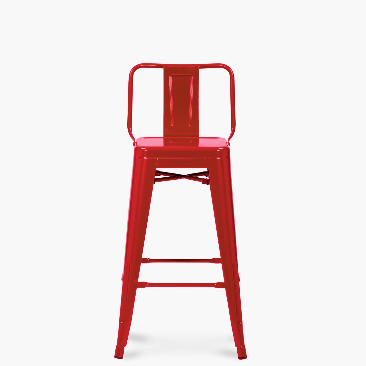 Taburete Medio 67 Tolix c/resp Rojo - Form Design