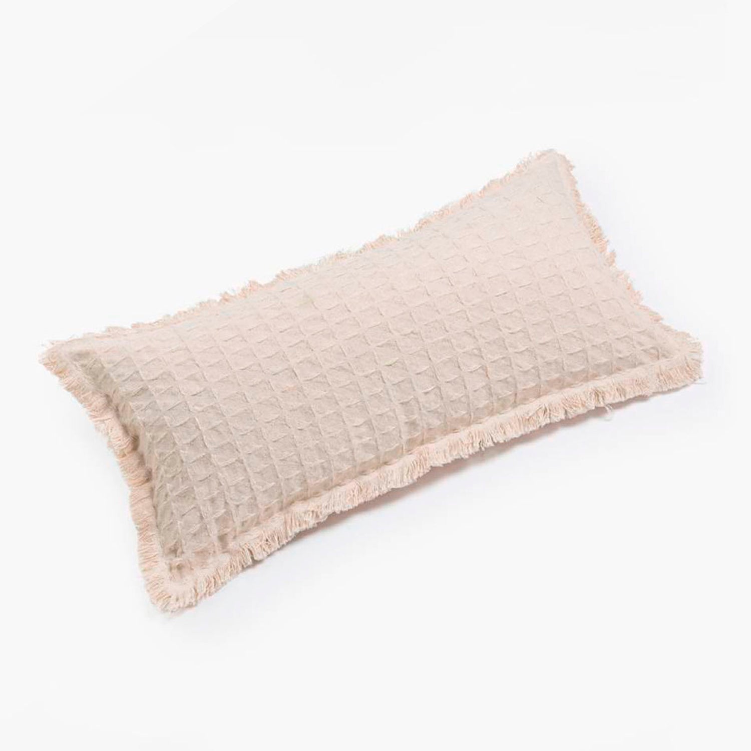 Funda Cojin Algodon Panal 30x60 Crudo - Form Design