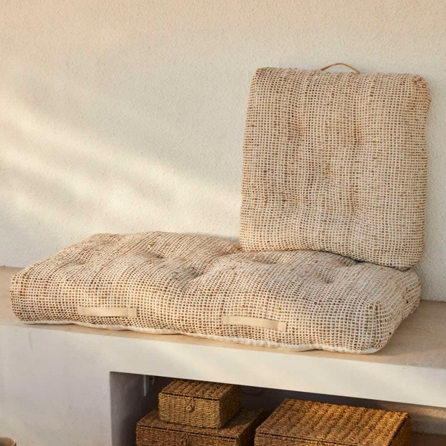 Cojín de Suelo West Blanco 120x60x13 - Form Design