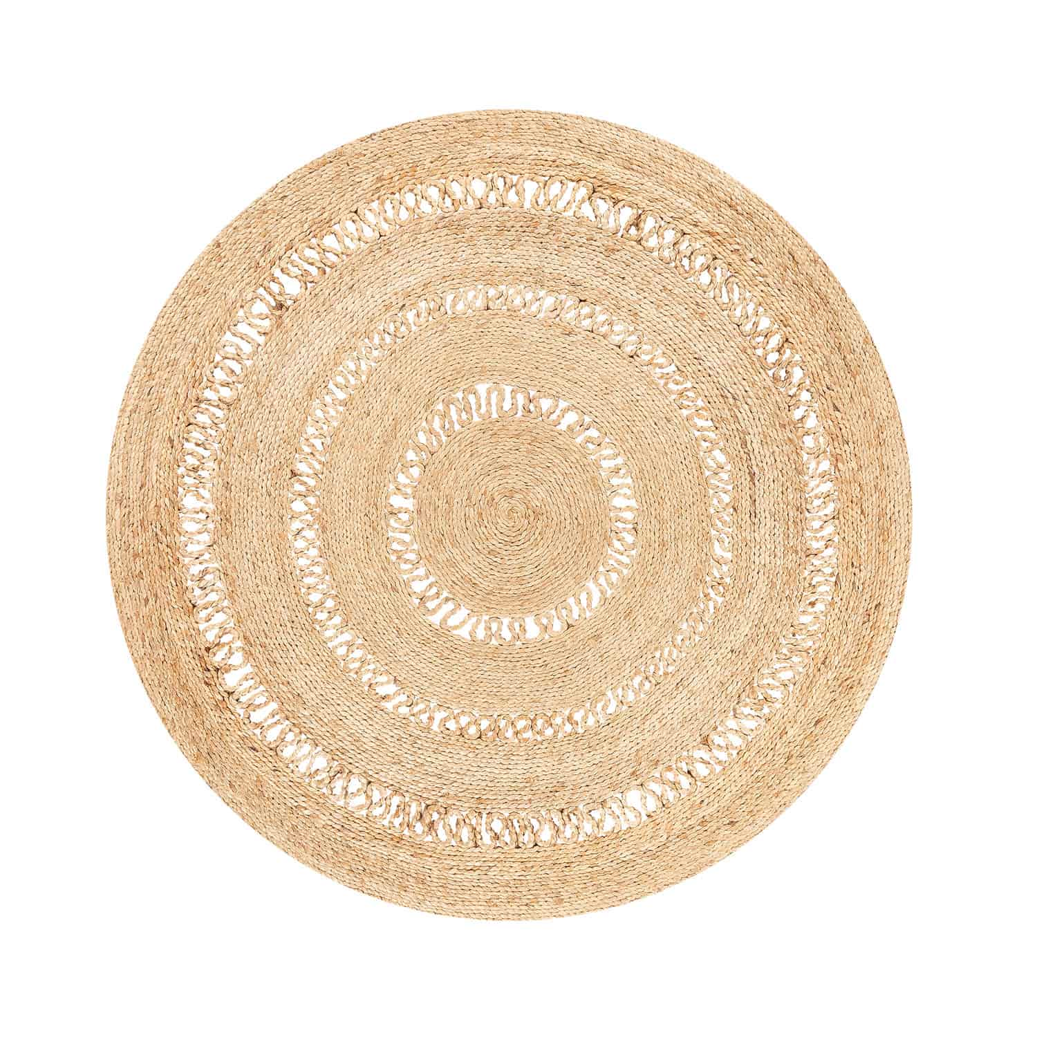 Alfombra Yute Oasis 150⌀ Crudo - Form Design