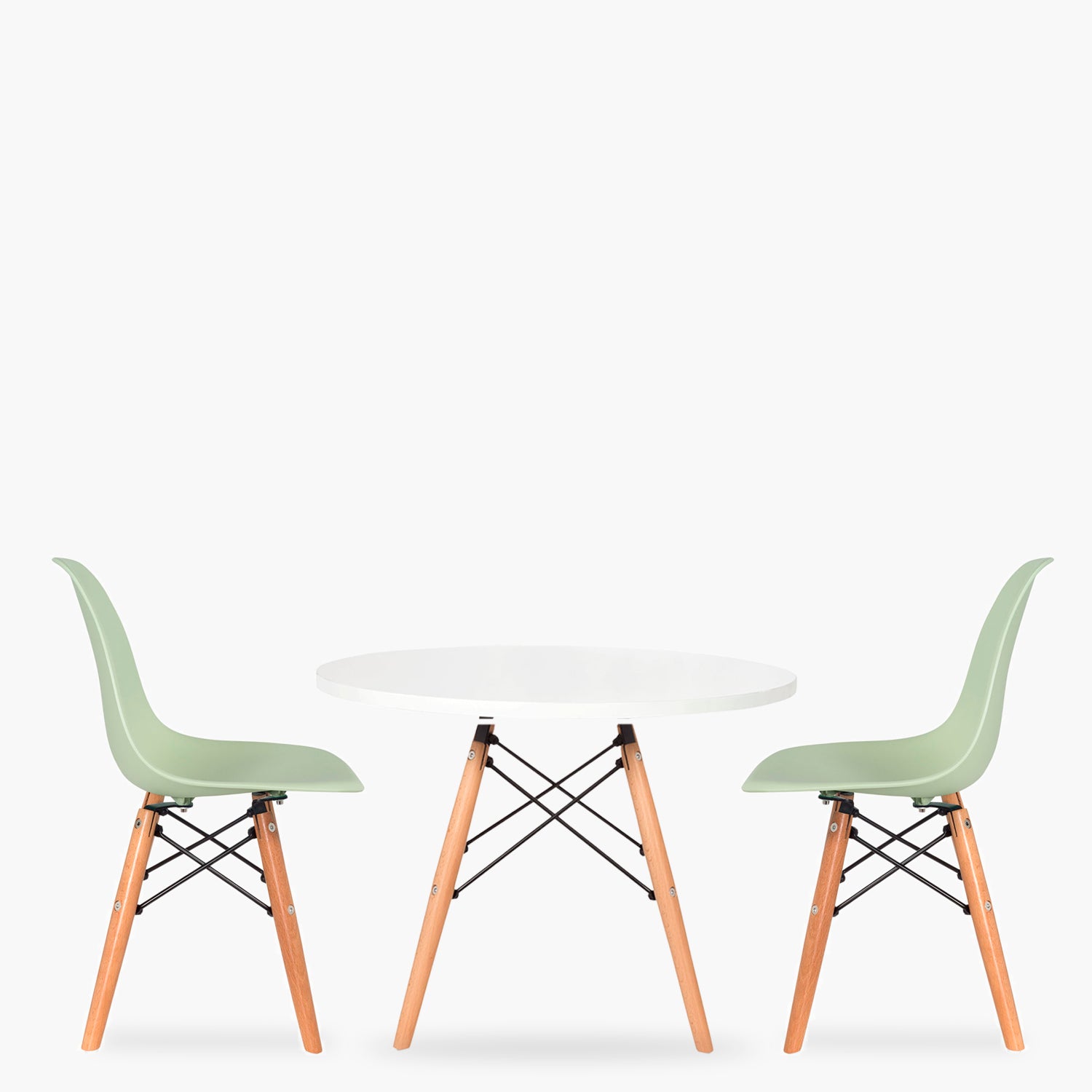 Pack Kids 1 Mesa 2 Sillas DSW Menta - Form Design