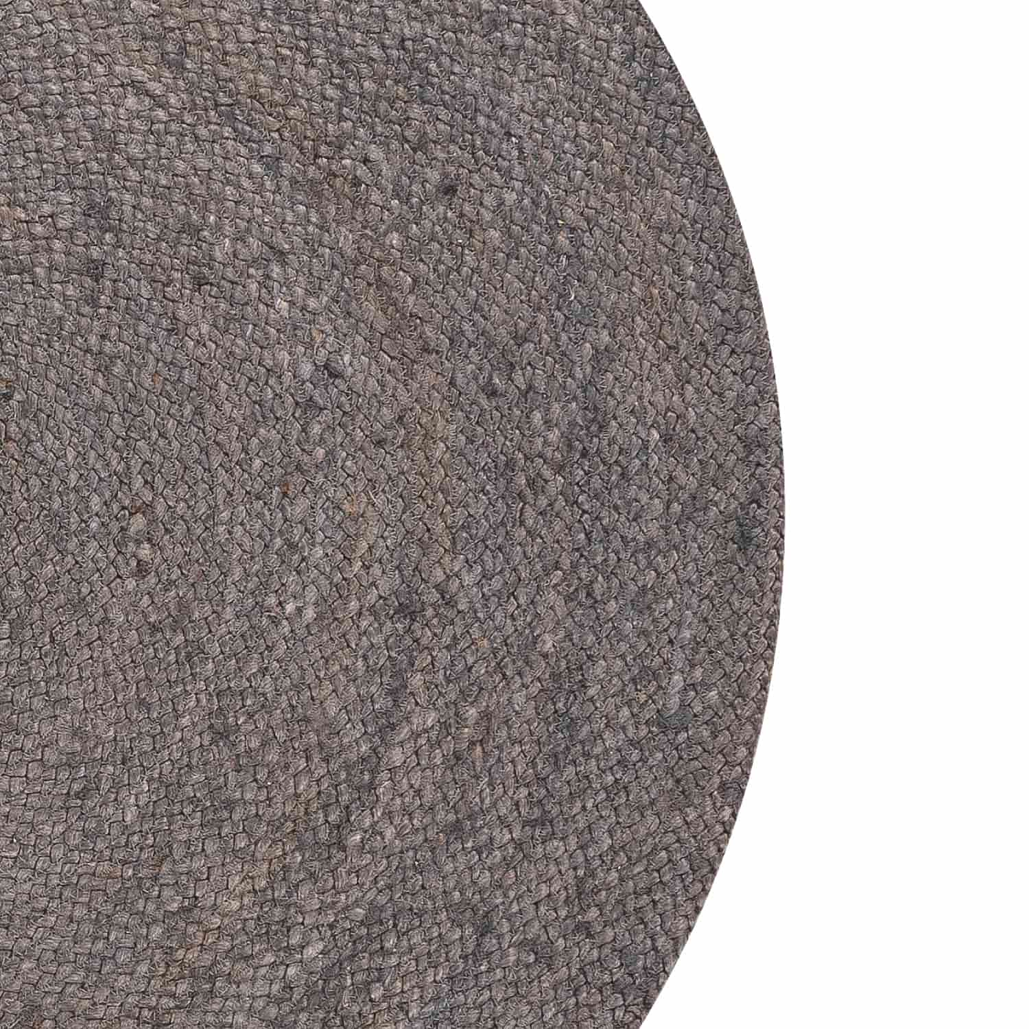 Alfombra redonda Yute Gobi ⌀160 Gris - Form Design