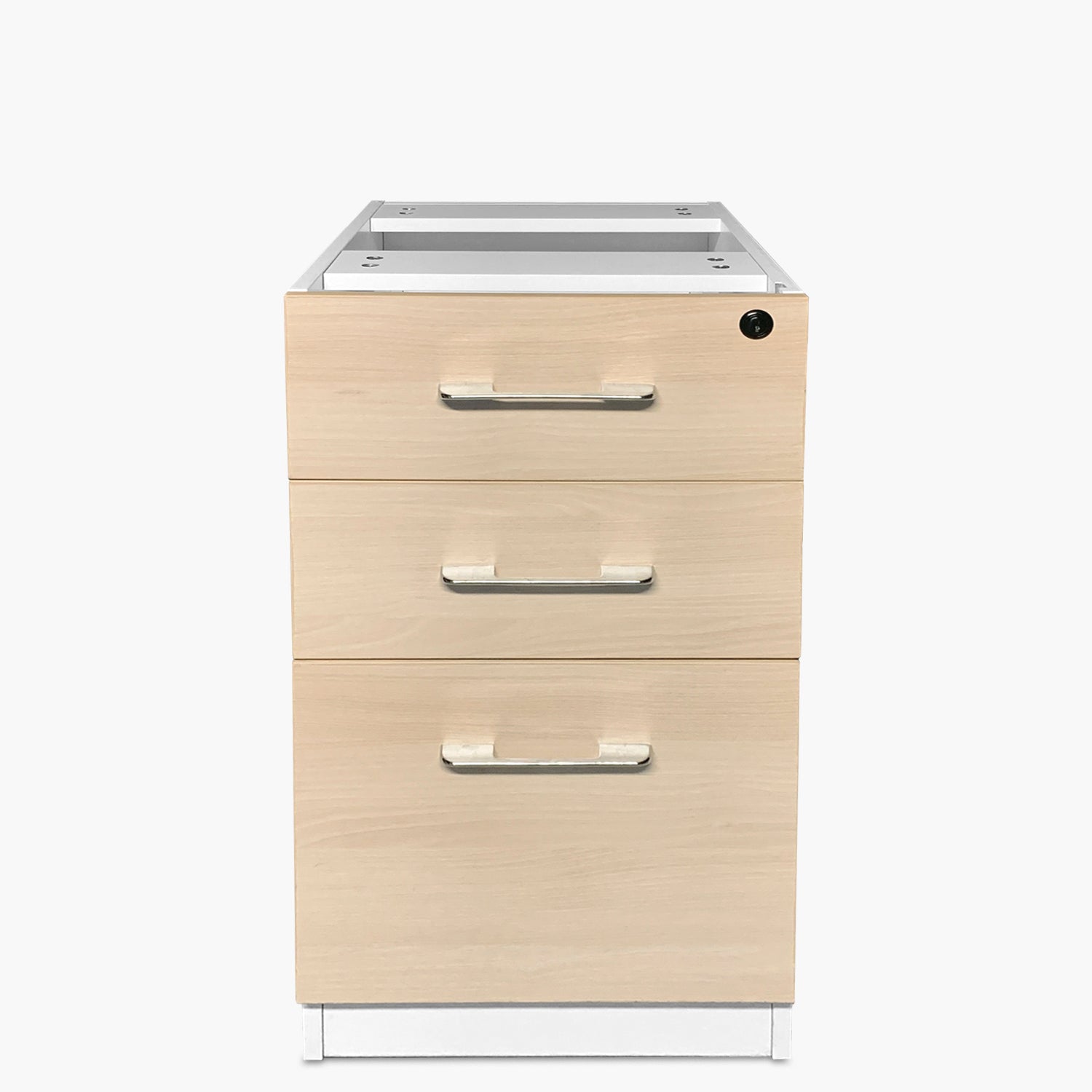 Cajonera Melamina Pedestal Natura/Blanco - Form Design