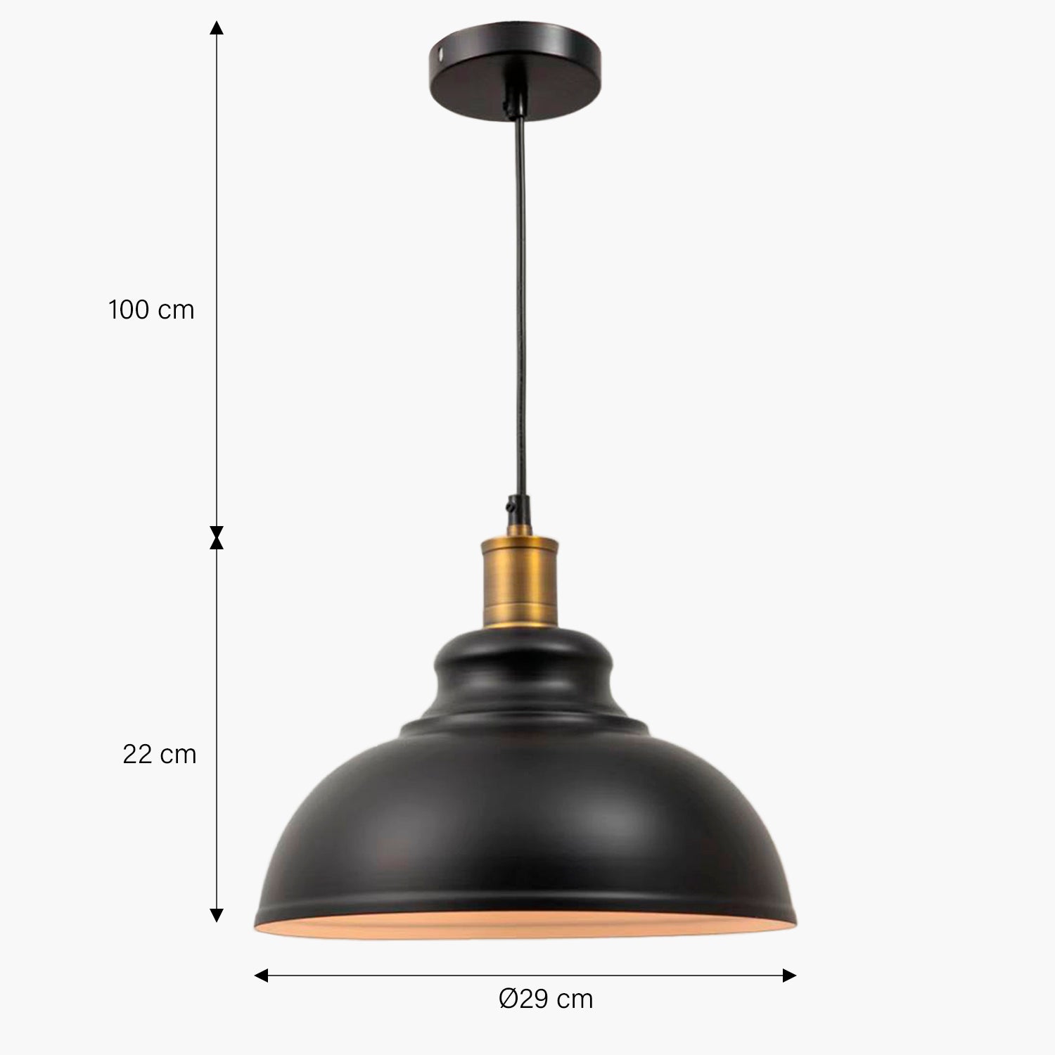 Lámpara de Colgar Harvey Negro - Form Design