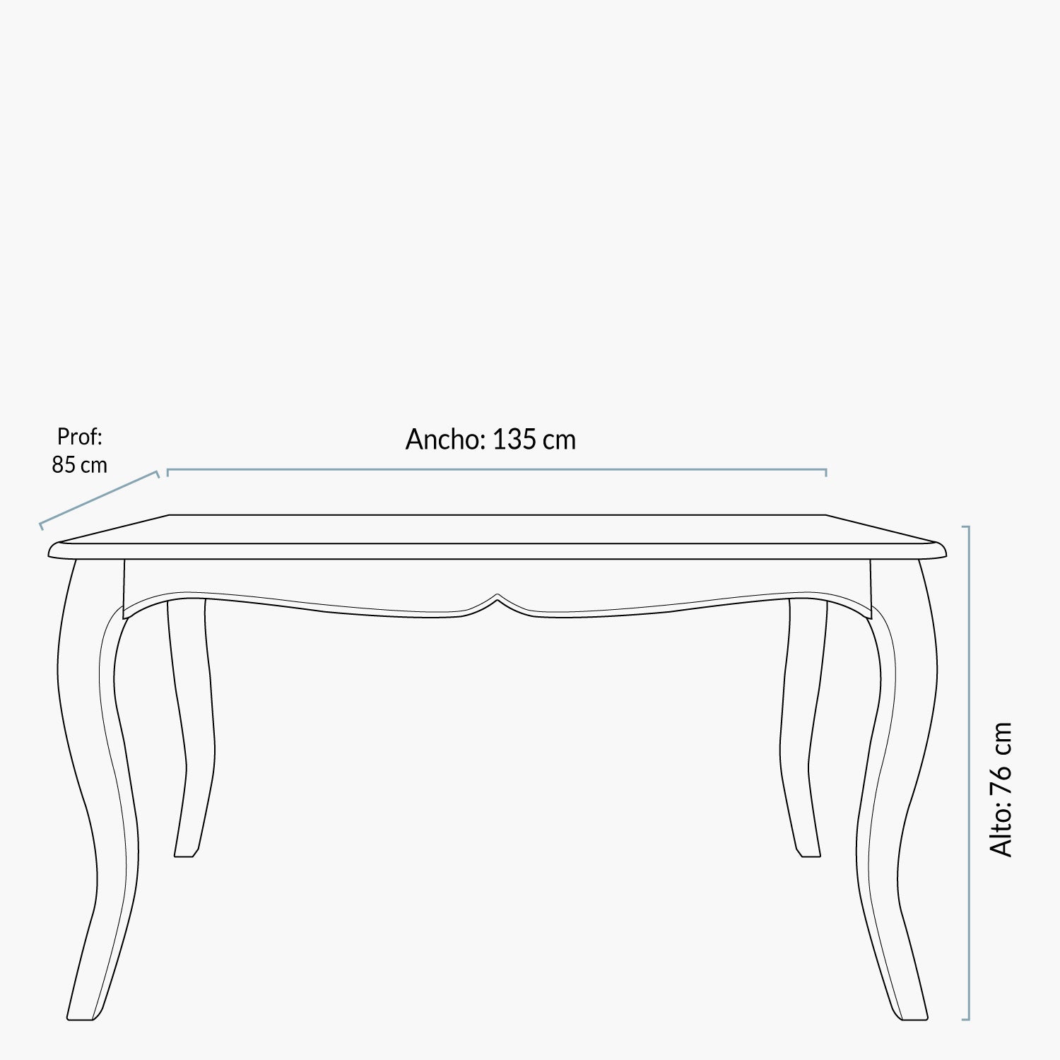 Mesa Comedor Olmo Natural 135 - Form Design