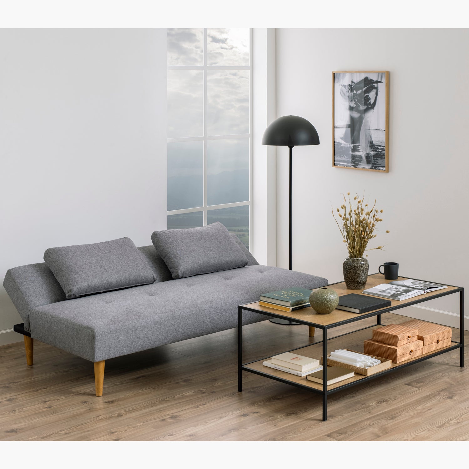 Sofá Cama Lucas Gris - Form Design