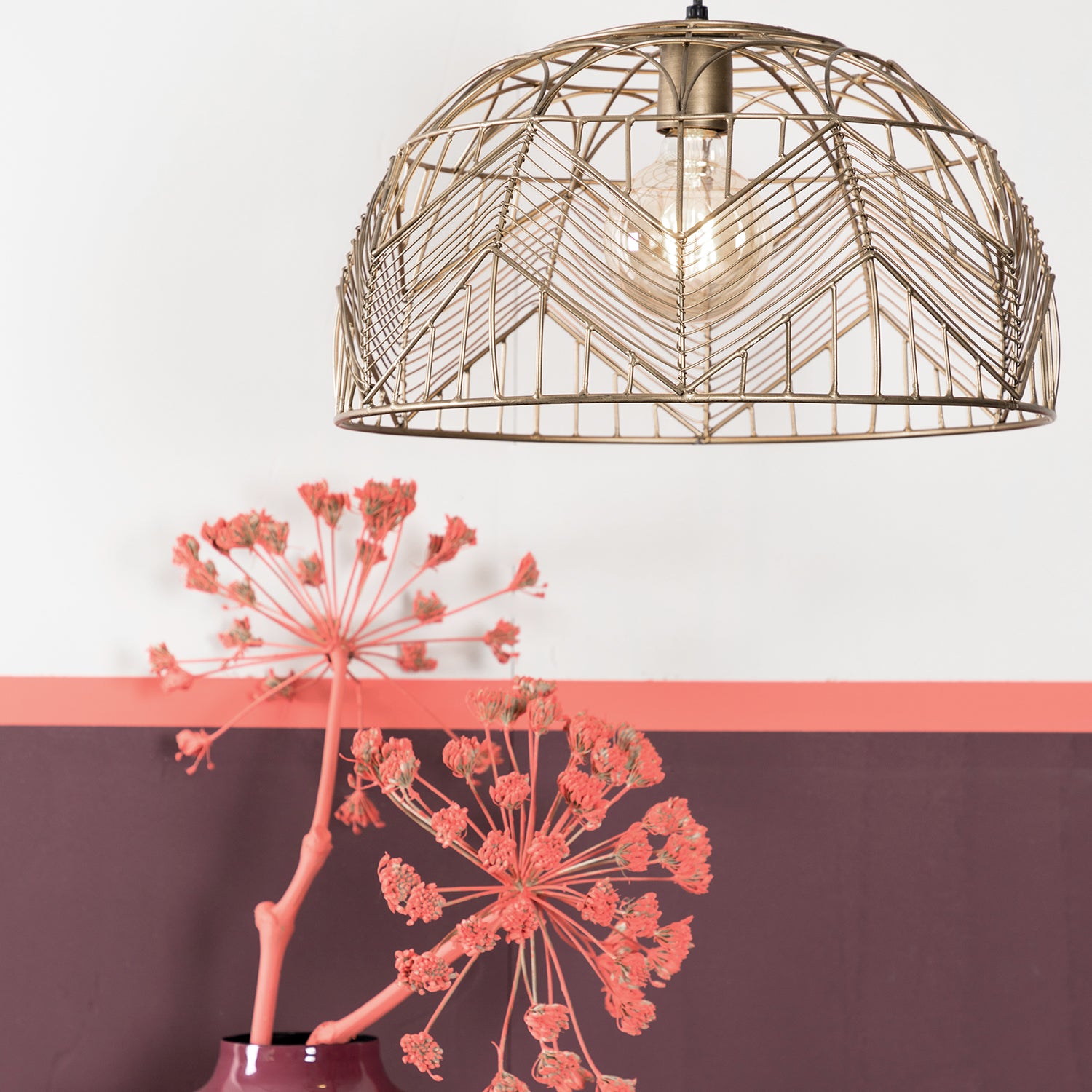 Lámpara De colgar Kalibo Dorado opaco - Form Design