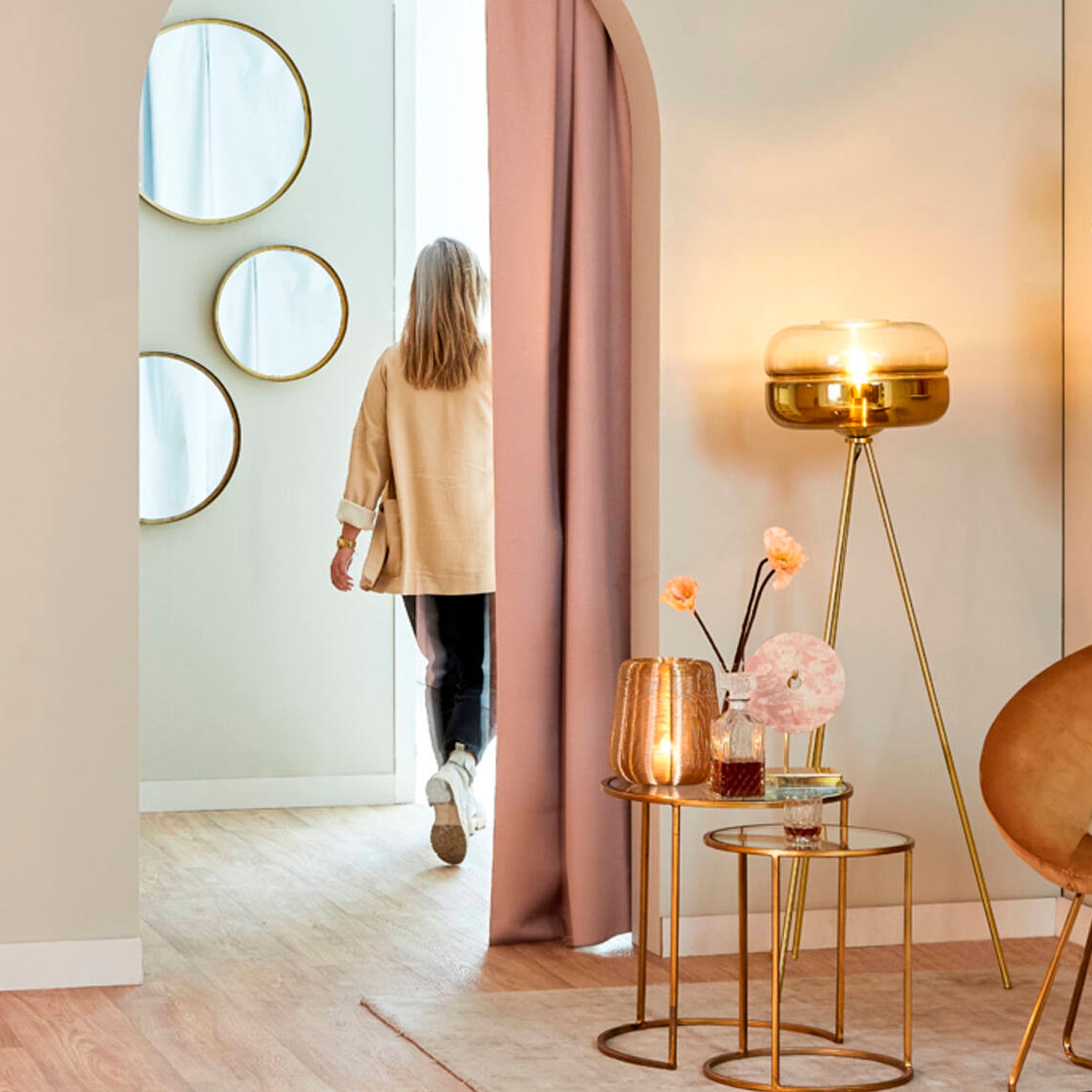 Espejo Bita 50 Bronce