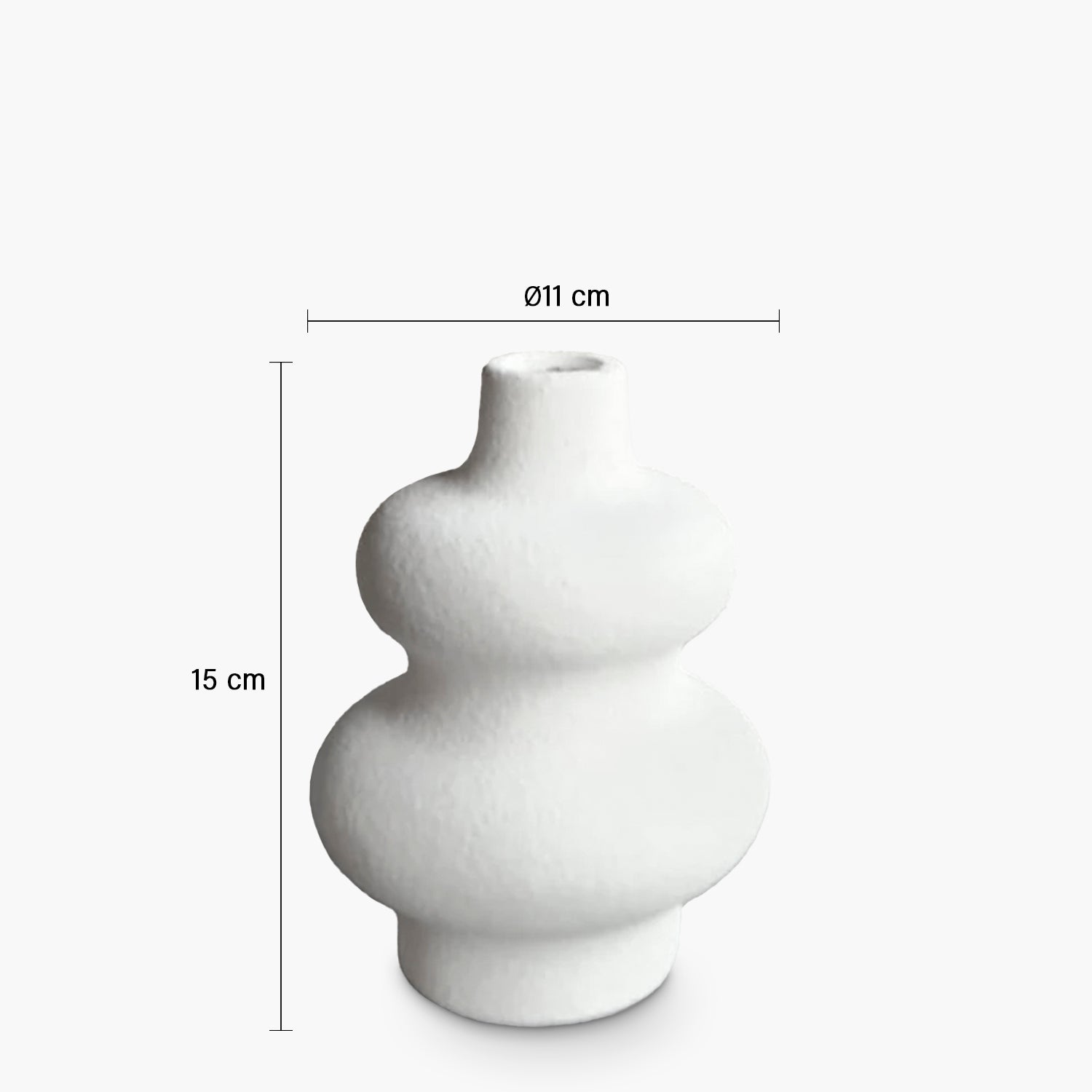 Florero Onda Blanco