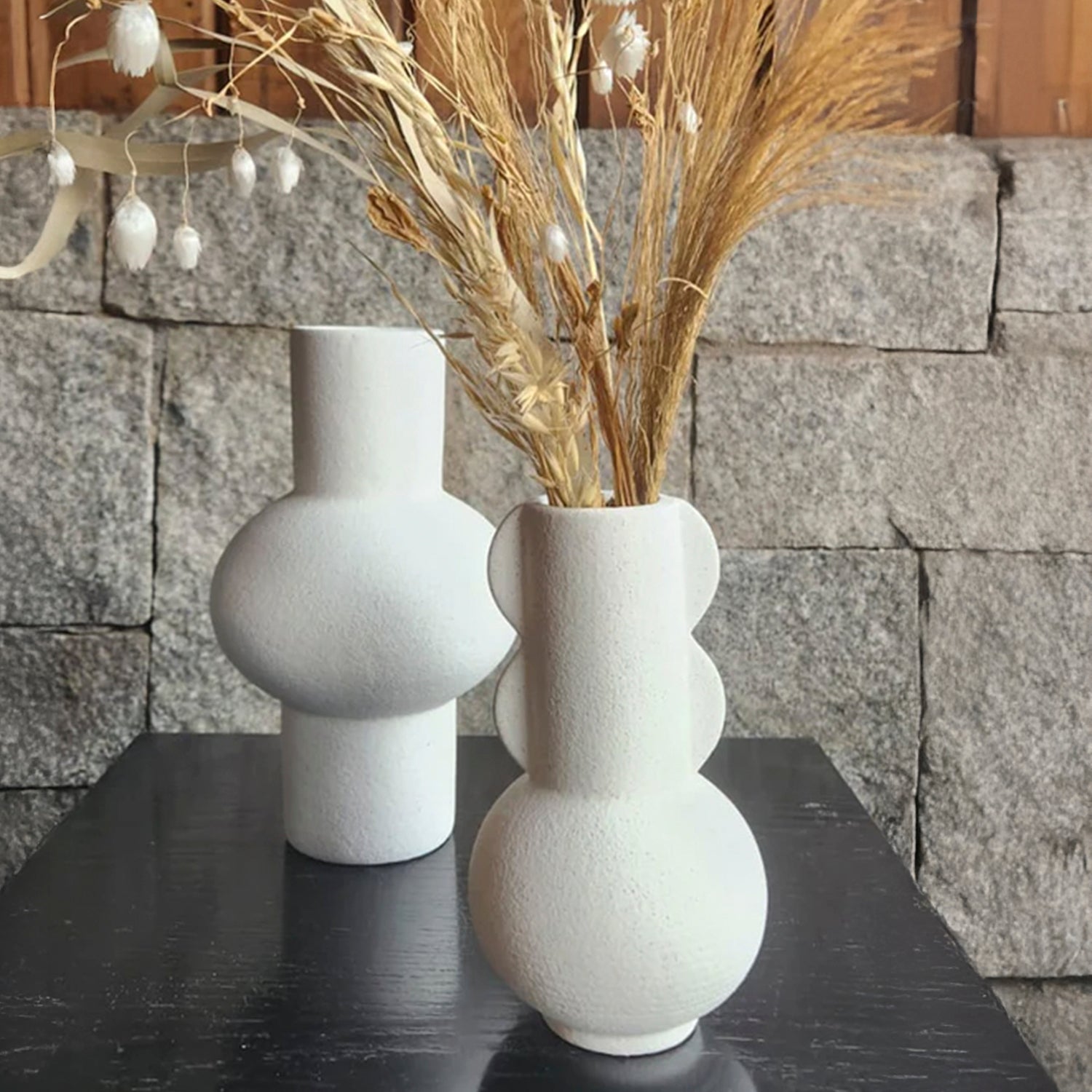 Florero Pétalos Blanco