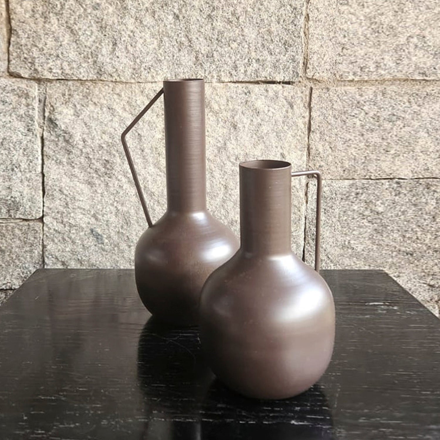 Jarrón Toledo Bajo Chocolate