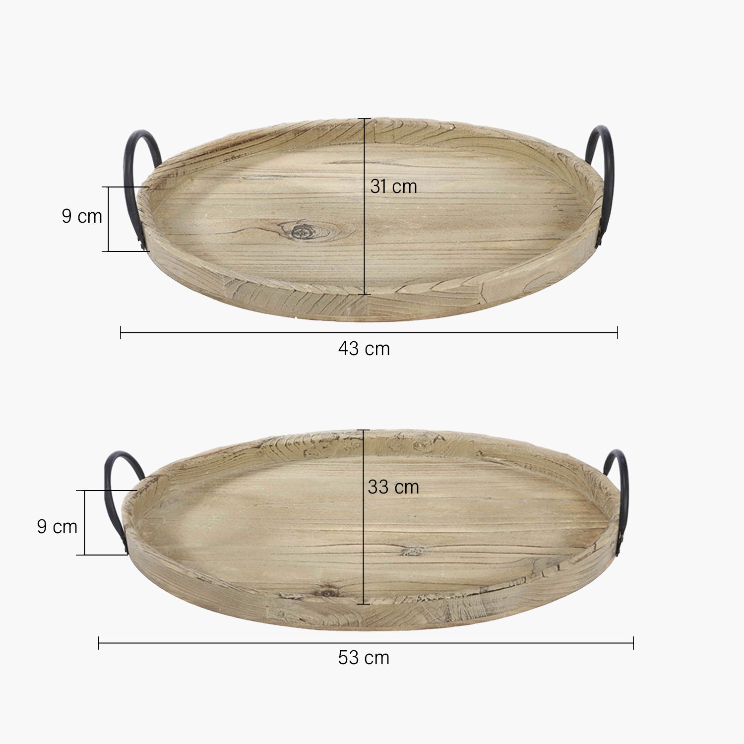 Set Bandejas Jasper Natural - Form Design
