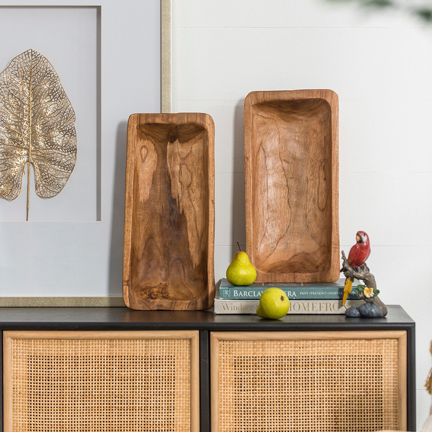 Set Bandejas Guara Teca Natural