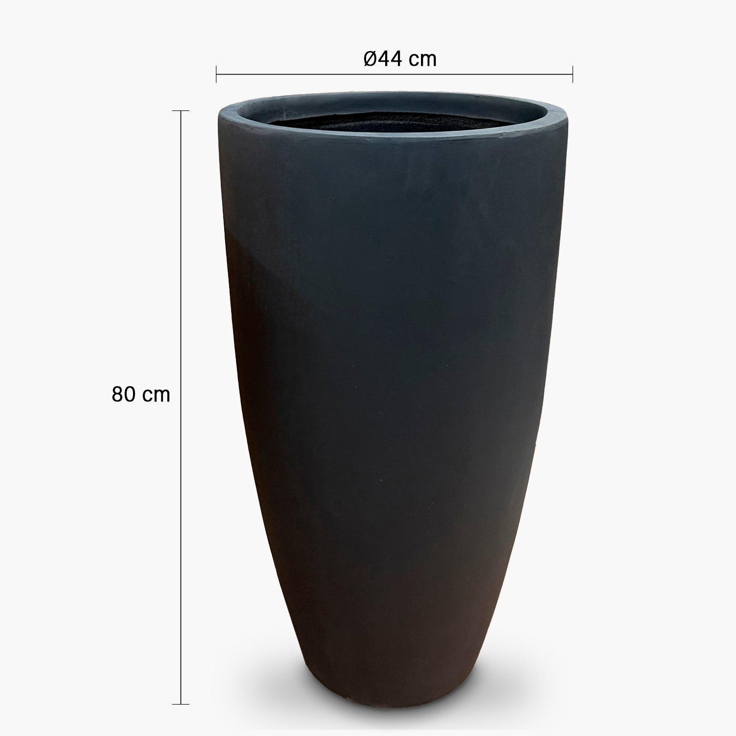 Macetero Lauca 80 Negro - Form Design