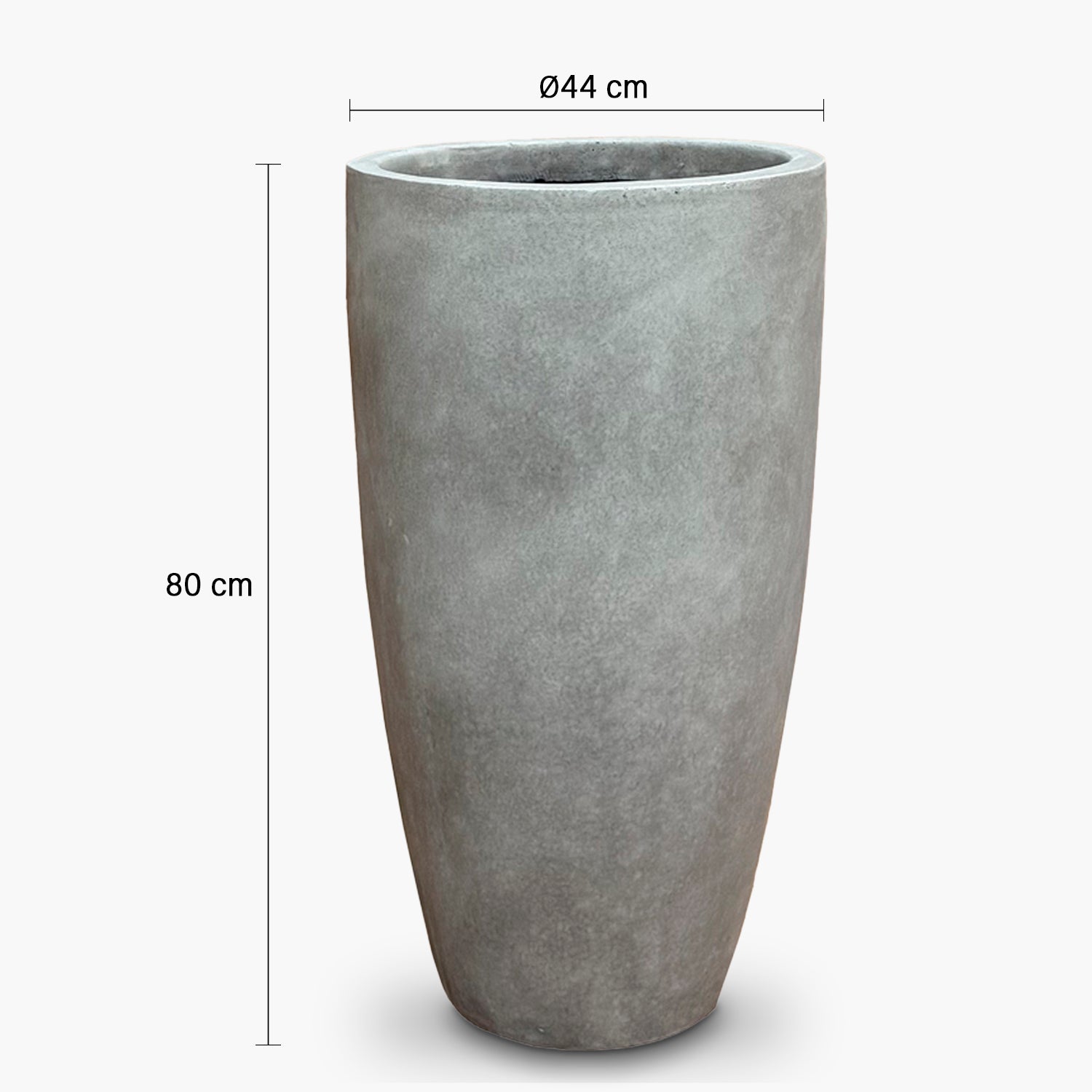 Macetero Lauca 80 Gris - Form Design