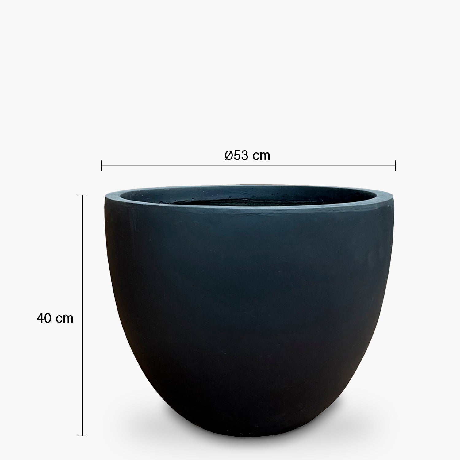 Macetero Lauca 40 Negro - Form Design