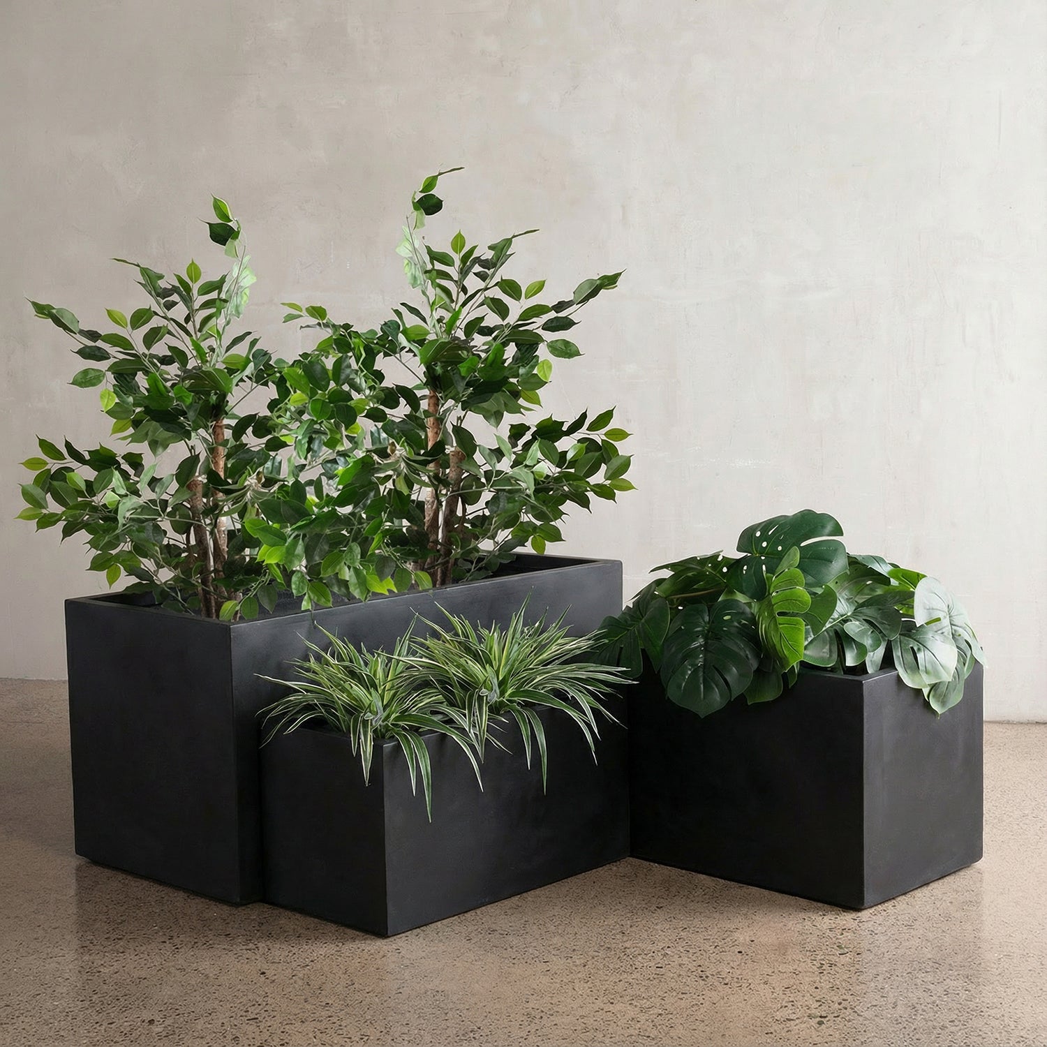 Macetero Patagonia Medio 30 Negro