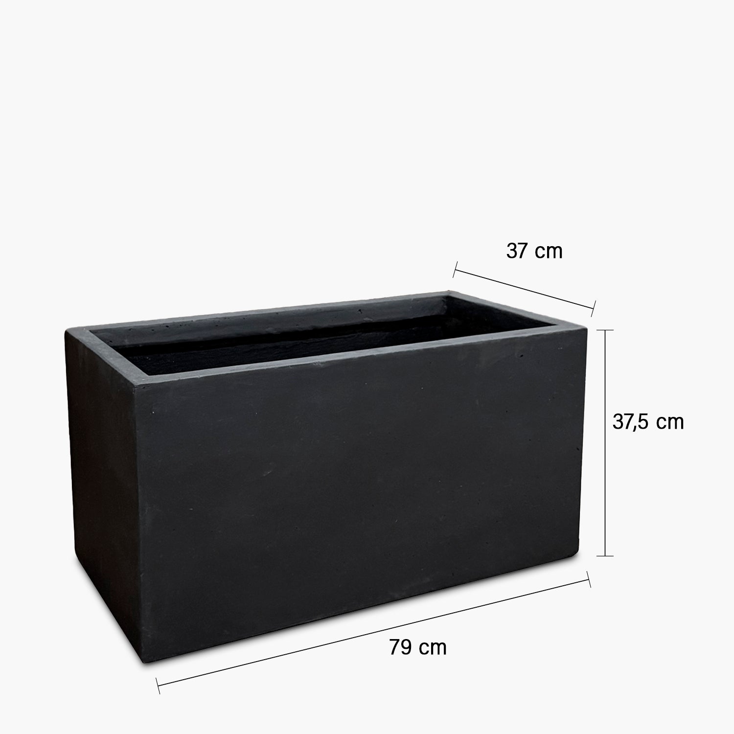 Macetero Patagonia Medio 37 Negro - Form Design