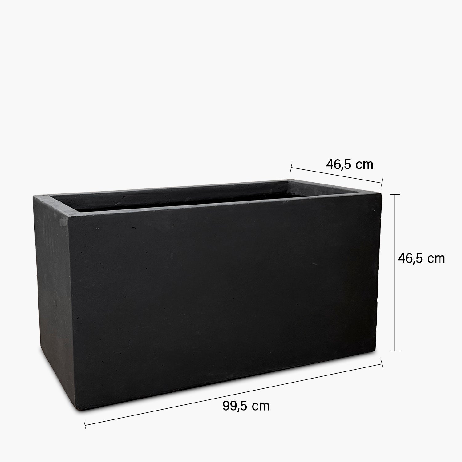 Macetero Patagonia Medio 46 Negro - Form Design