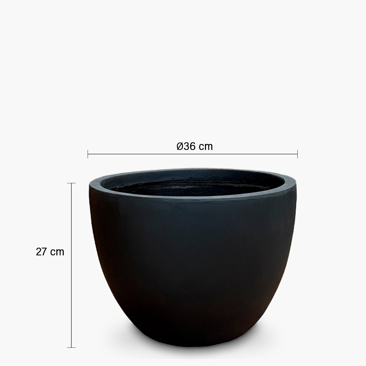 Macetero Lauca 27 Negro - Form Design