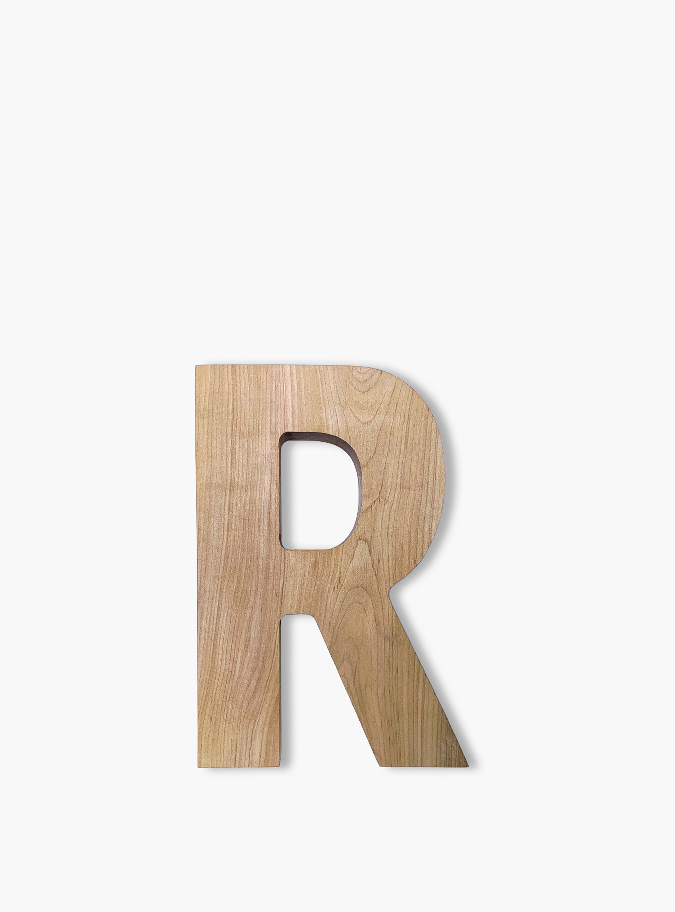 Letra Infantil Madera Inicial R