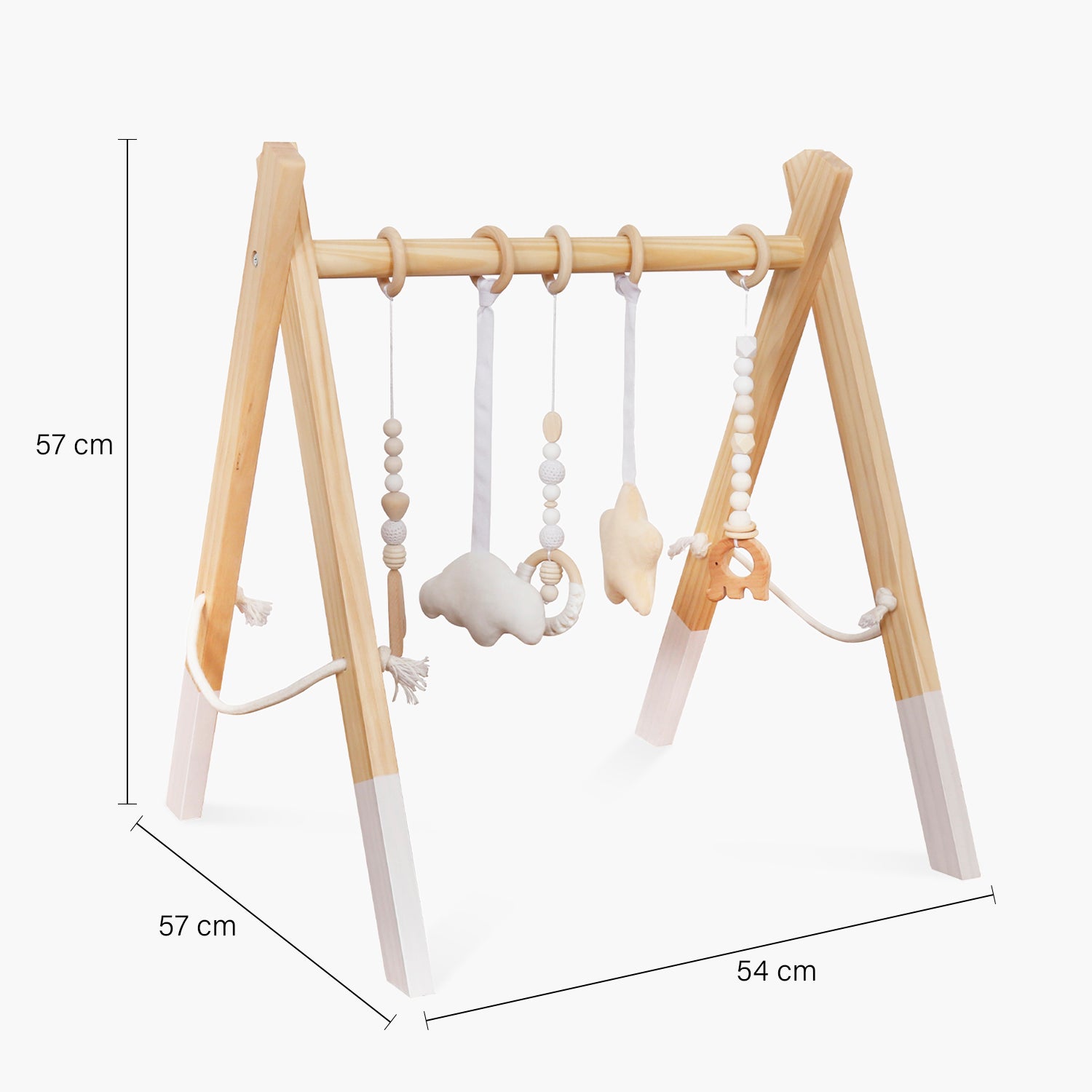 Gimnasio Infantil de Madera Aura Natura/Blanco - Form Design