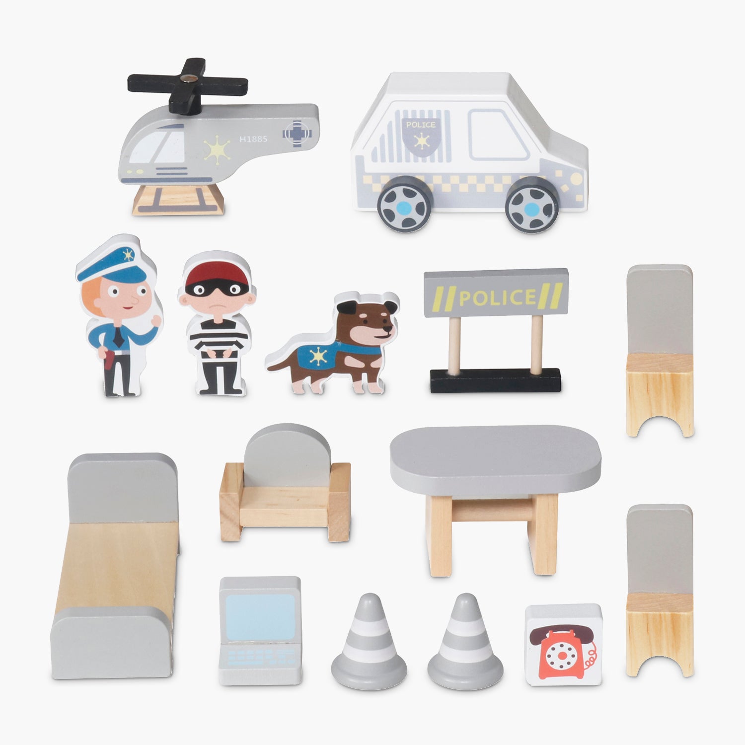 Estación de Policía Infantil Multicolor