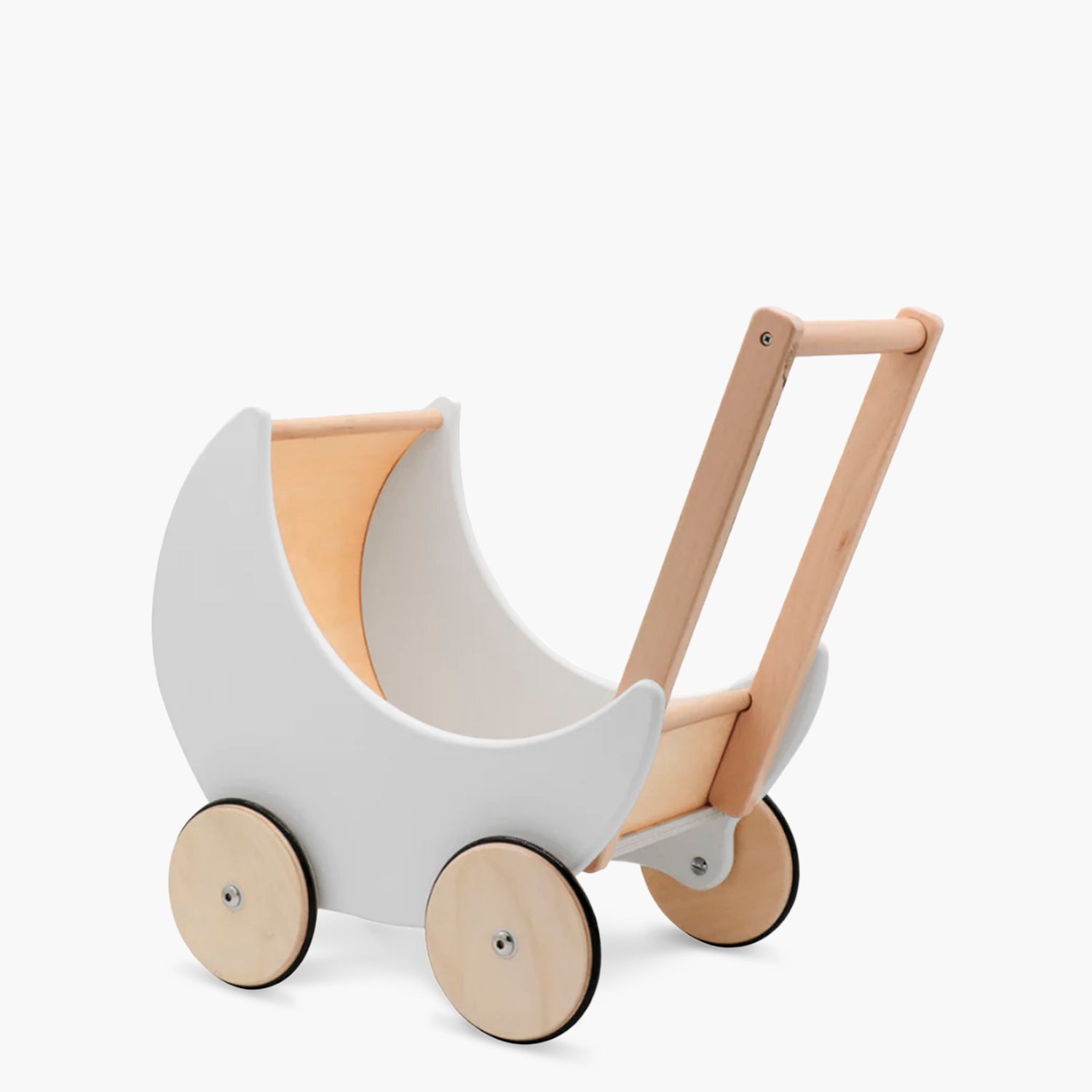 Coche para Muñecas Infantil de madera Samanta Gris claro