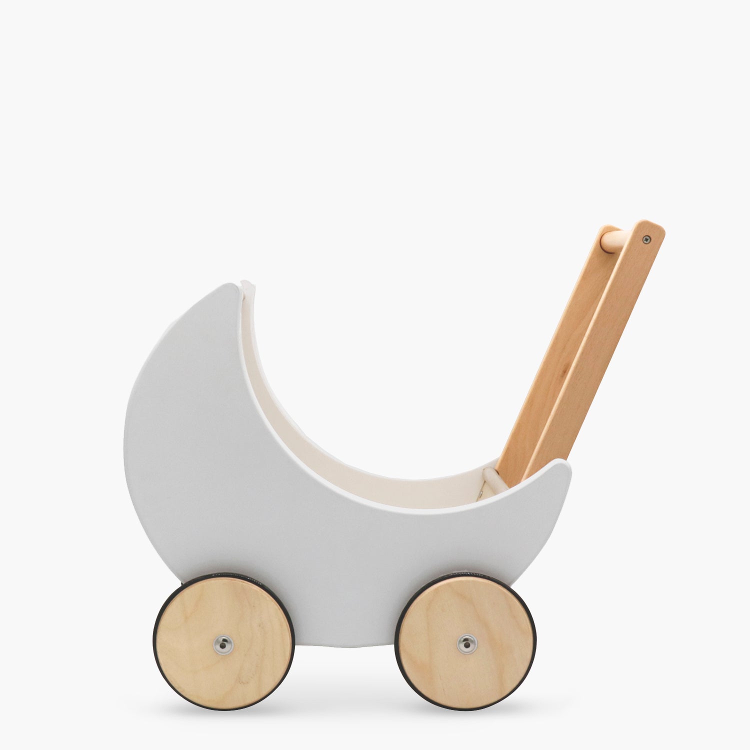 Coche para Muñecas Infantil de madera Samanta Gris claro