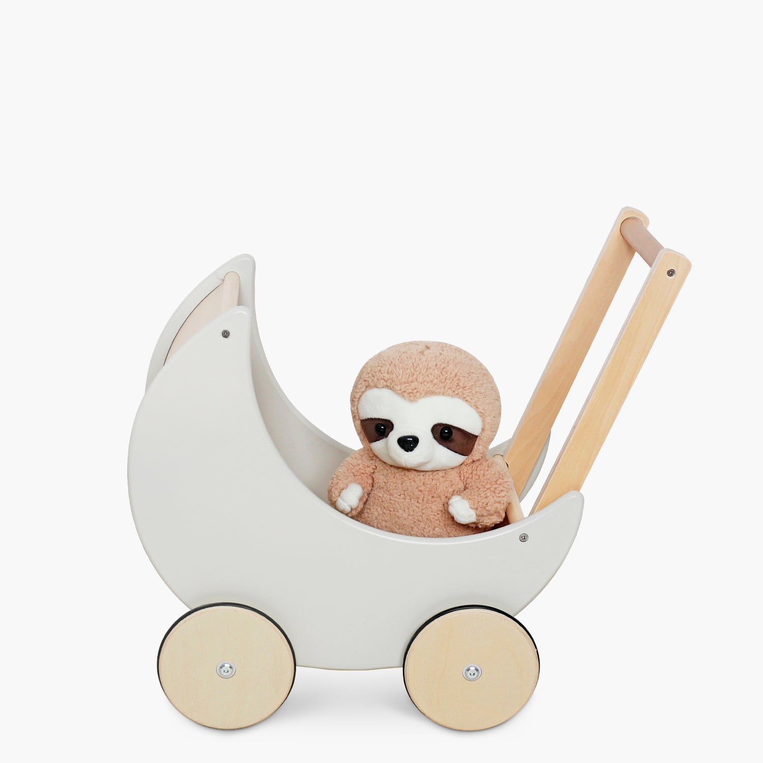 Coche para Muñecas Infantil de madera Samanta Gris claro