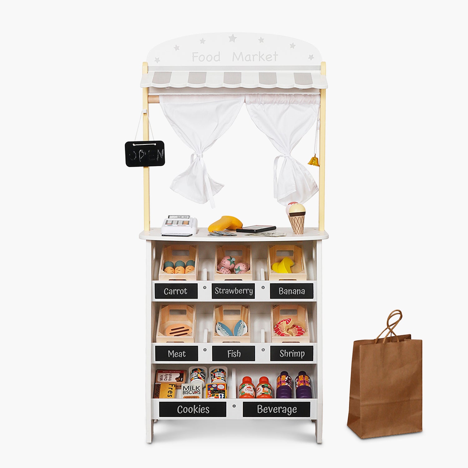 Mercado Infantil de Madera Multicolor - Form Design