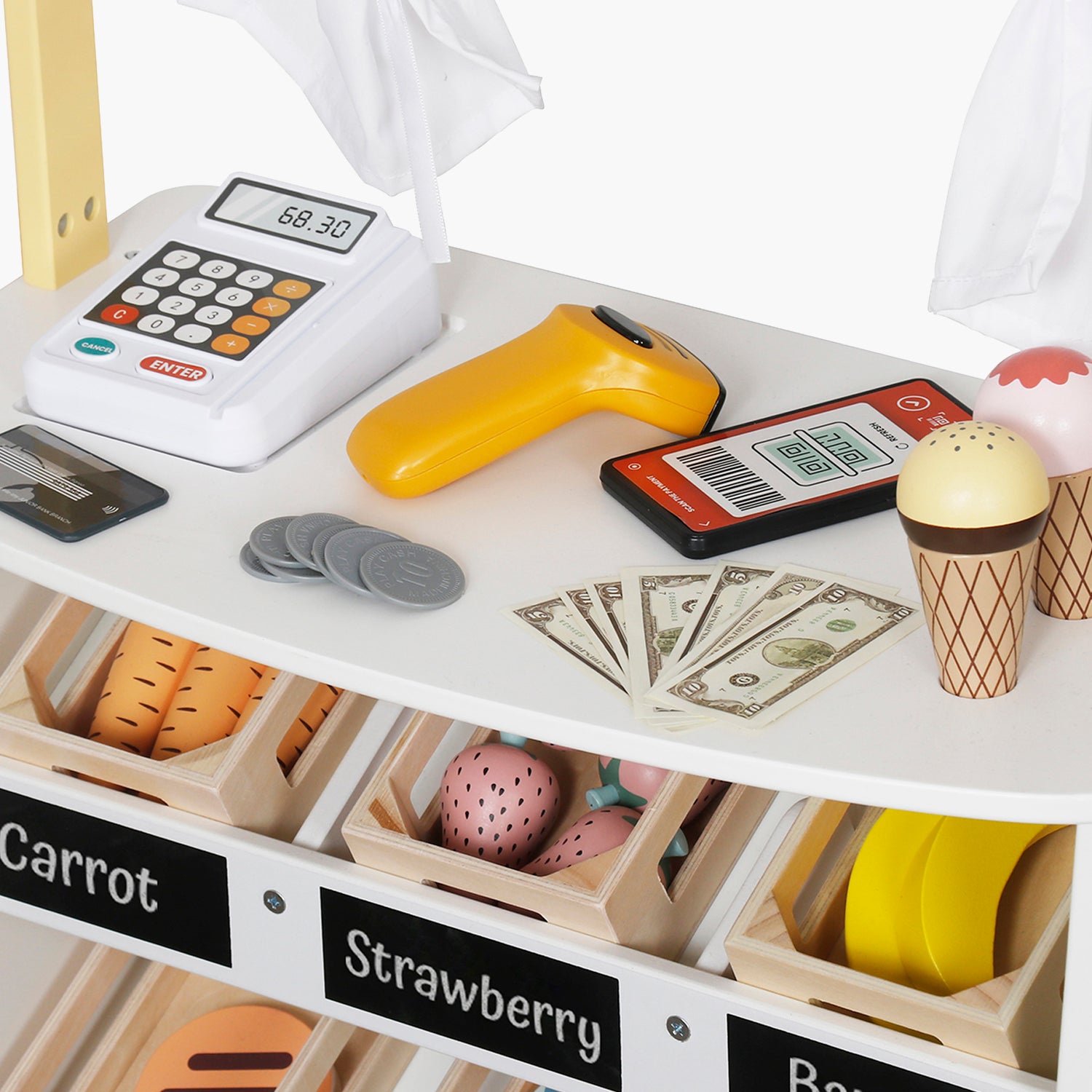 Mercado Infantil de Madera Multicolor - Form Design