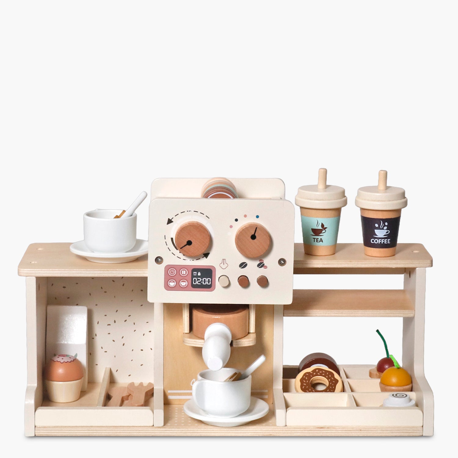 Cafetera Infantil de Madera Multicolor