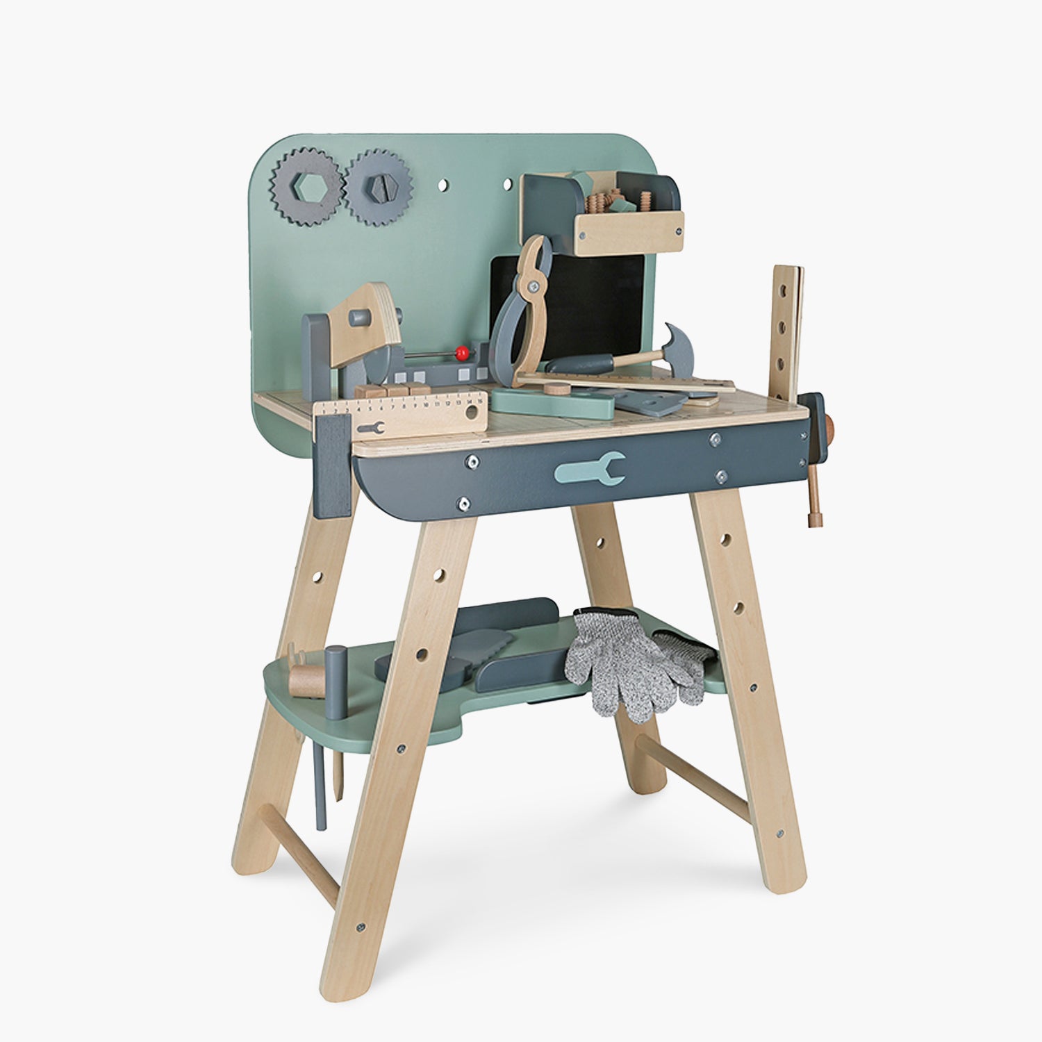 Estación de Herramientas Infantil de Madera Nicolás Multicolor