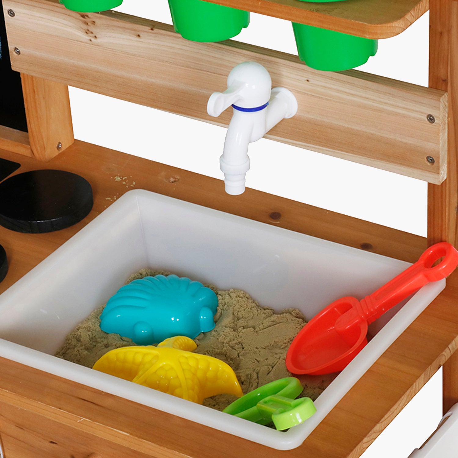 Estación de Jardinería Infantil de Madera Natural