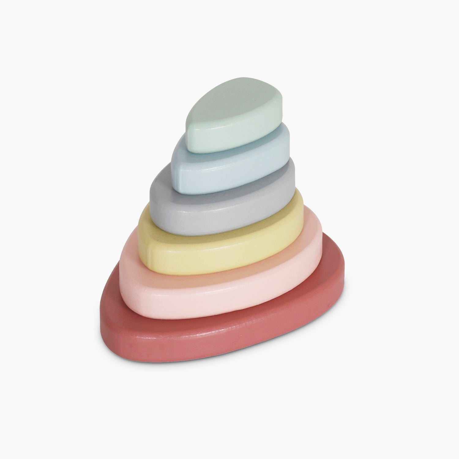 Figuras Apilables Infantil de Madera Rosado