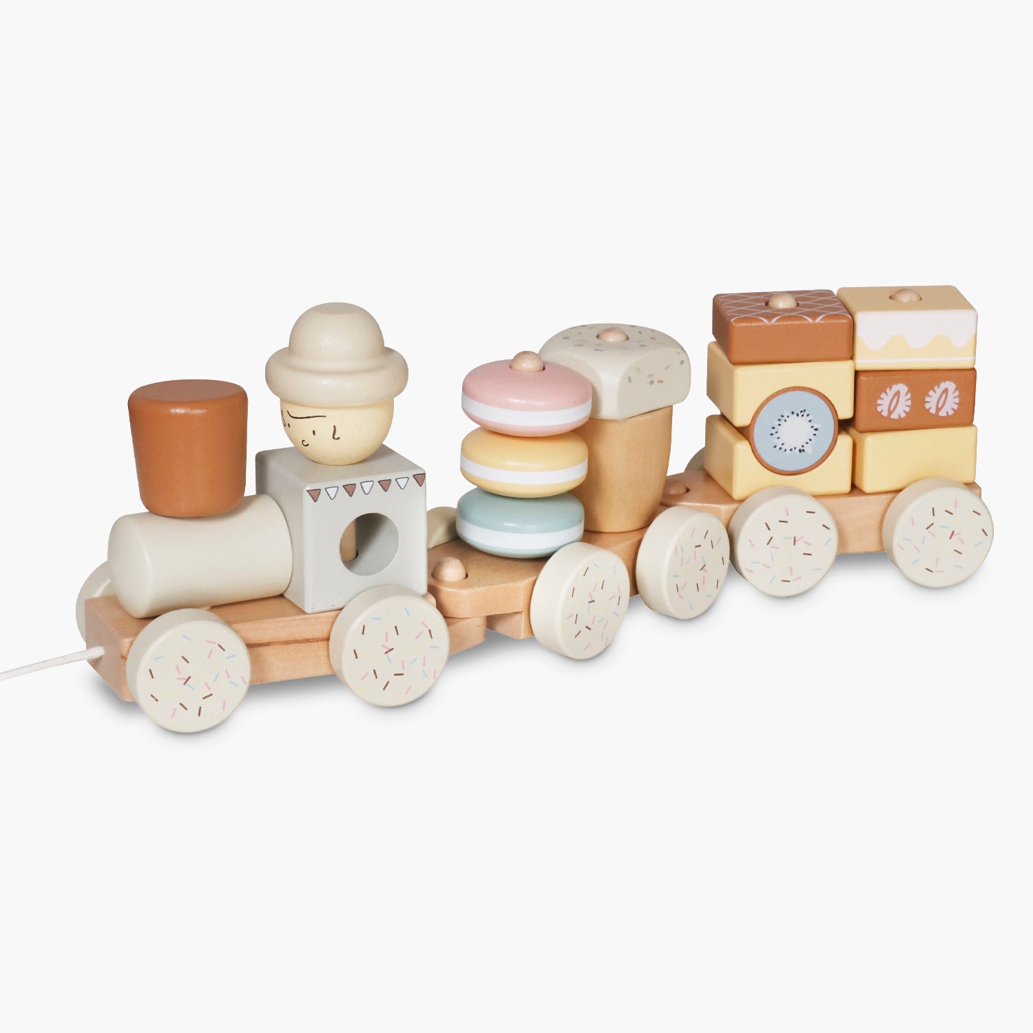 Tren Infantil de Madera Multicolor