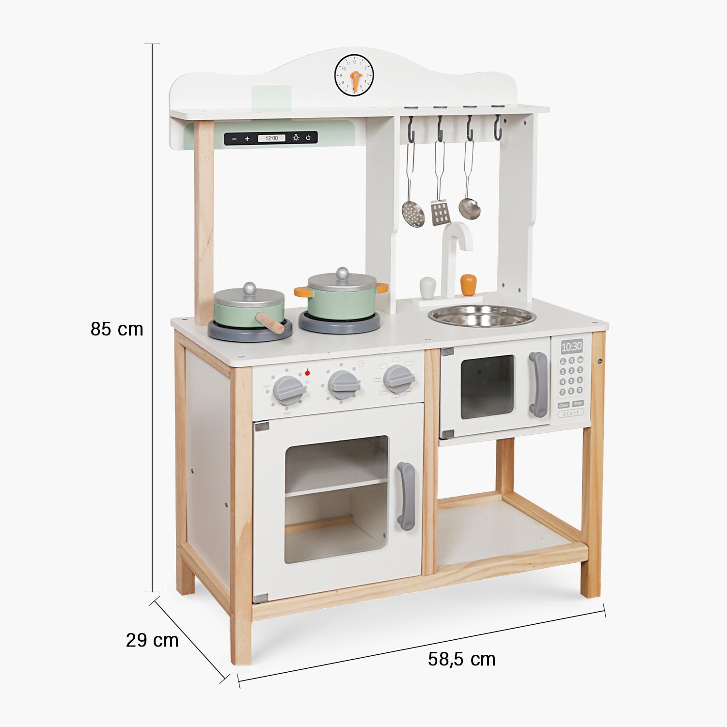 Cocina Infantil de Madera Lucía Blanco