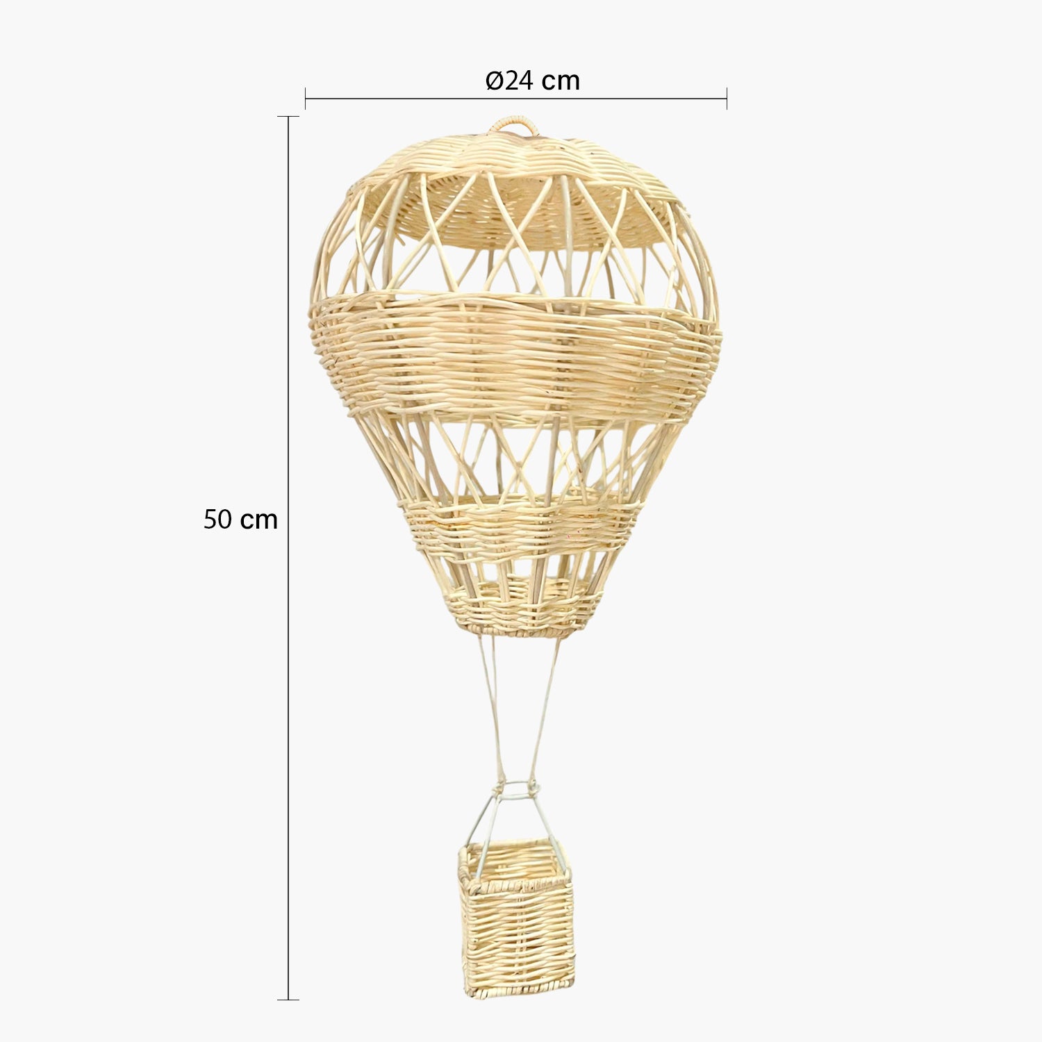 Globo Aerostático Dumbo Ratan Natural