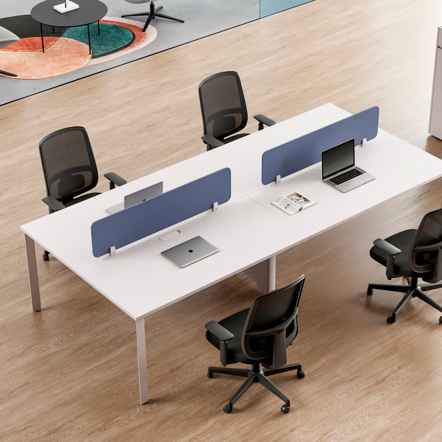 Separador para Escritorio Space Bench 120 Azul