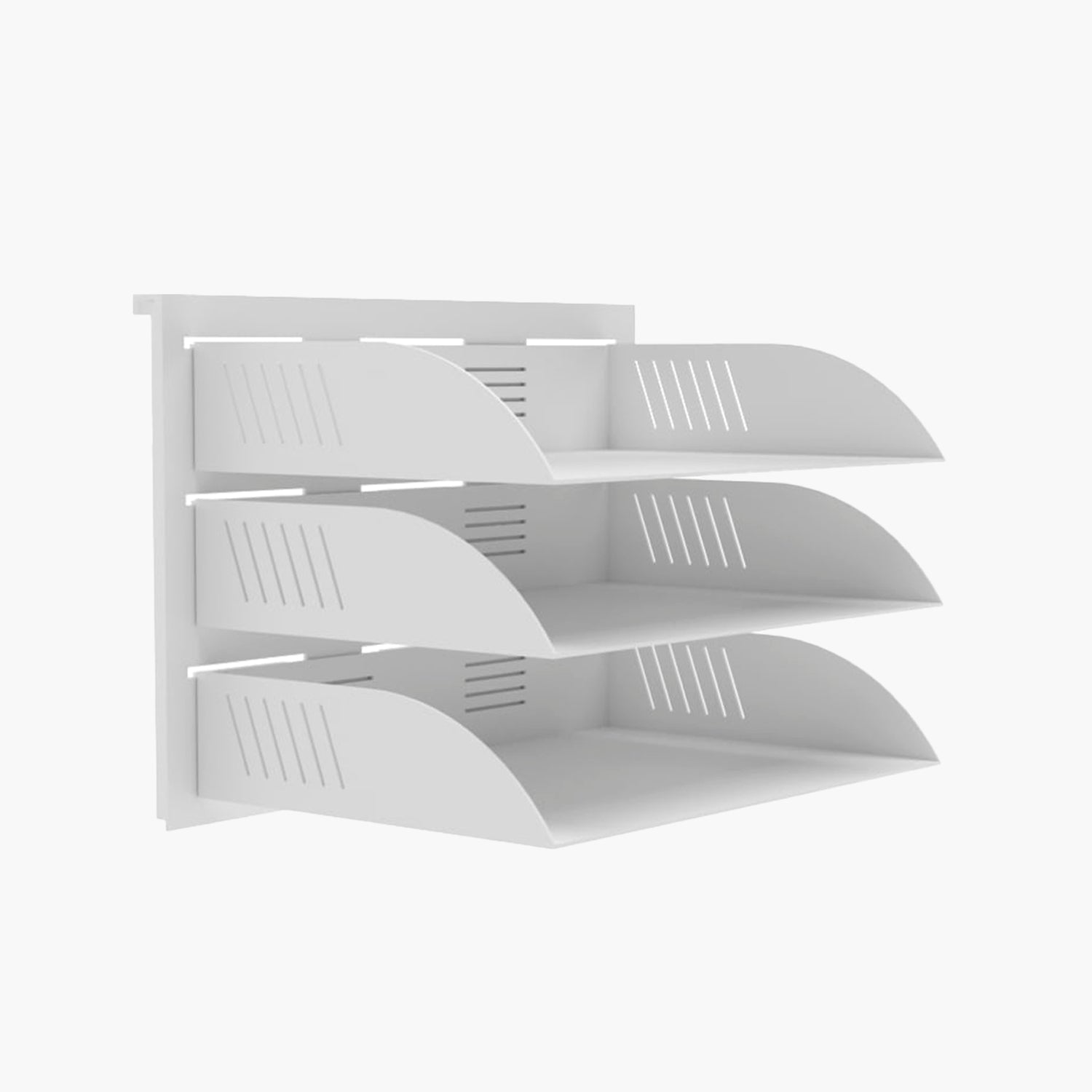 Bandeja Triple Porta Documentos Colgante Blanco