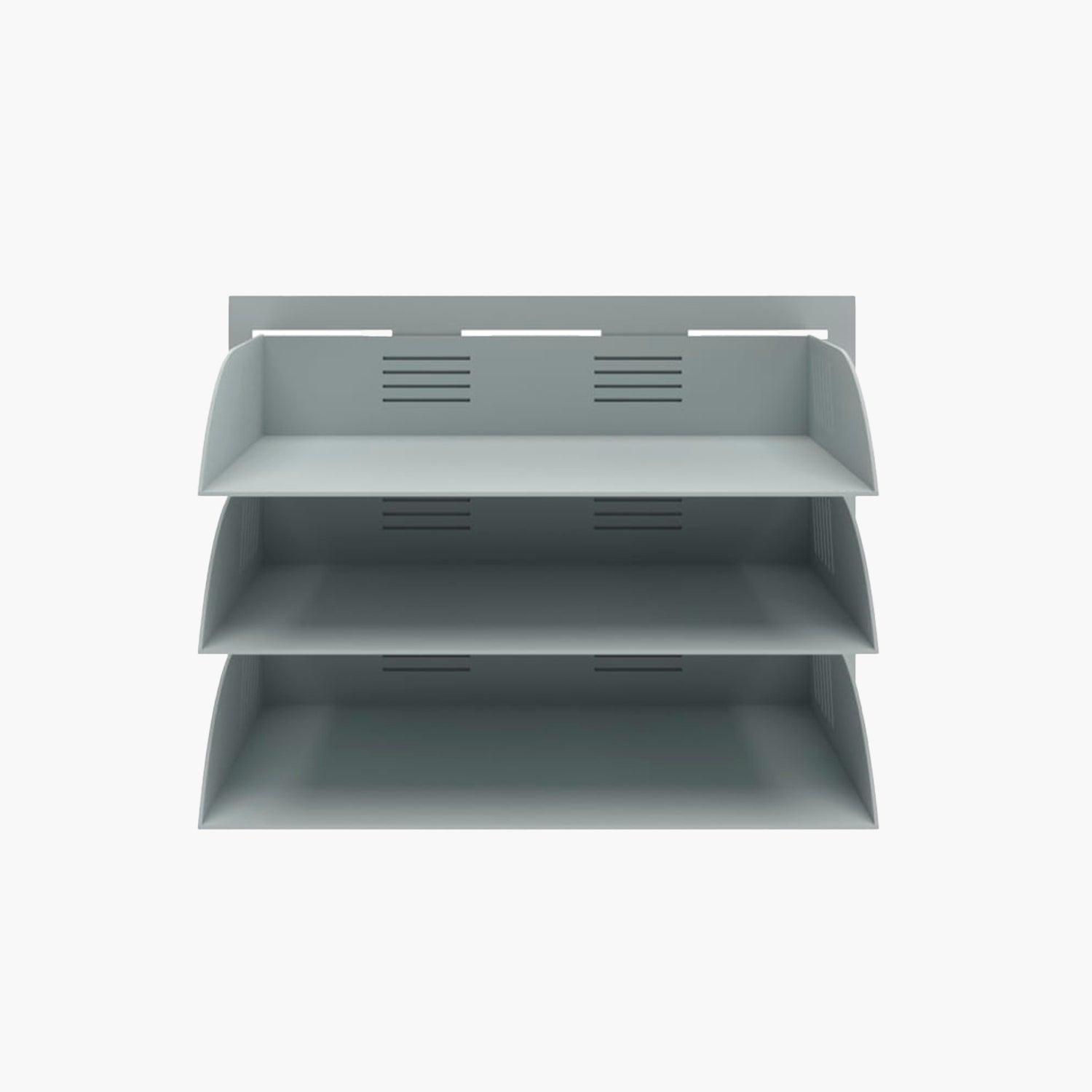 Bandeja Triple Porta Documentos Colgante Gris claro