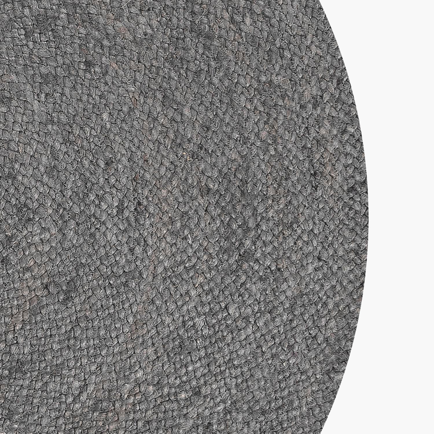 Alfombra Redonda Yute Gobi 120 Gris