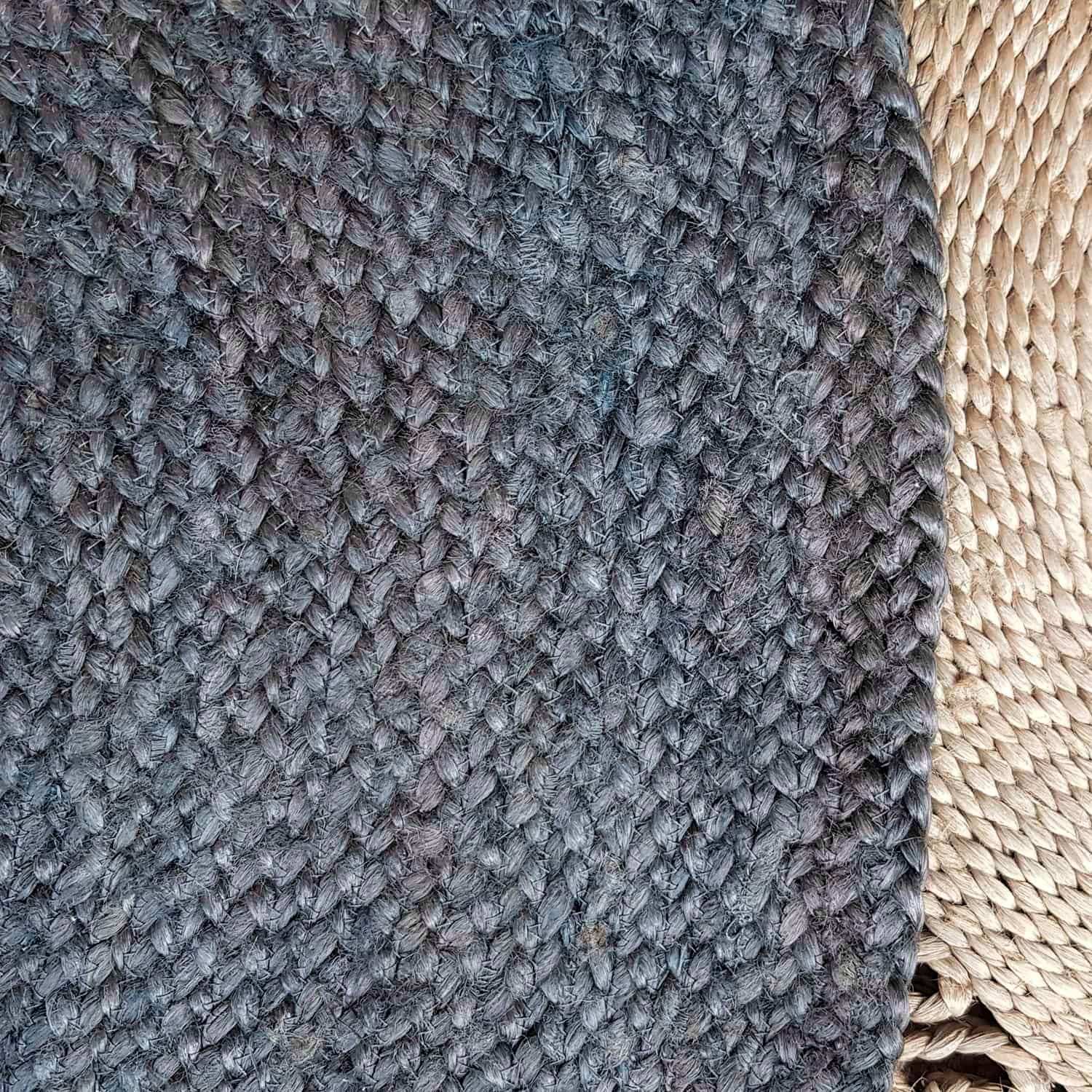 Alfombra Redonda Yute Gobi 120 Gris