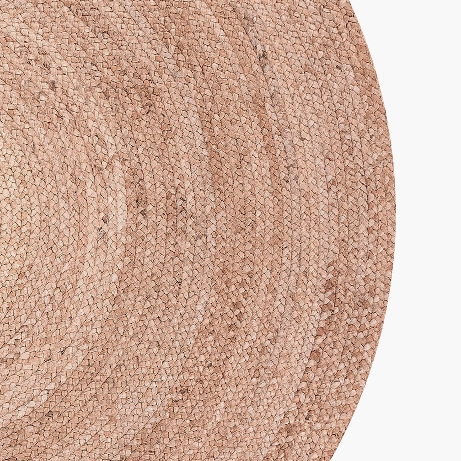 Alfombra Redonda Yute Gobi 120 Natural