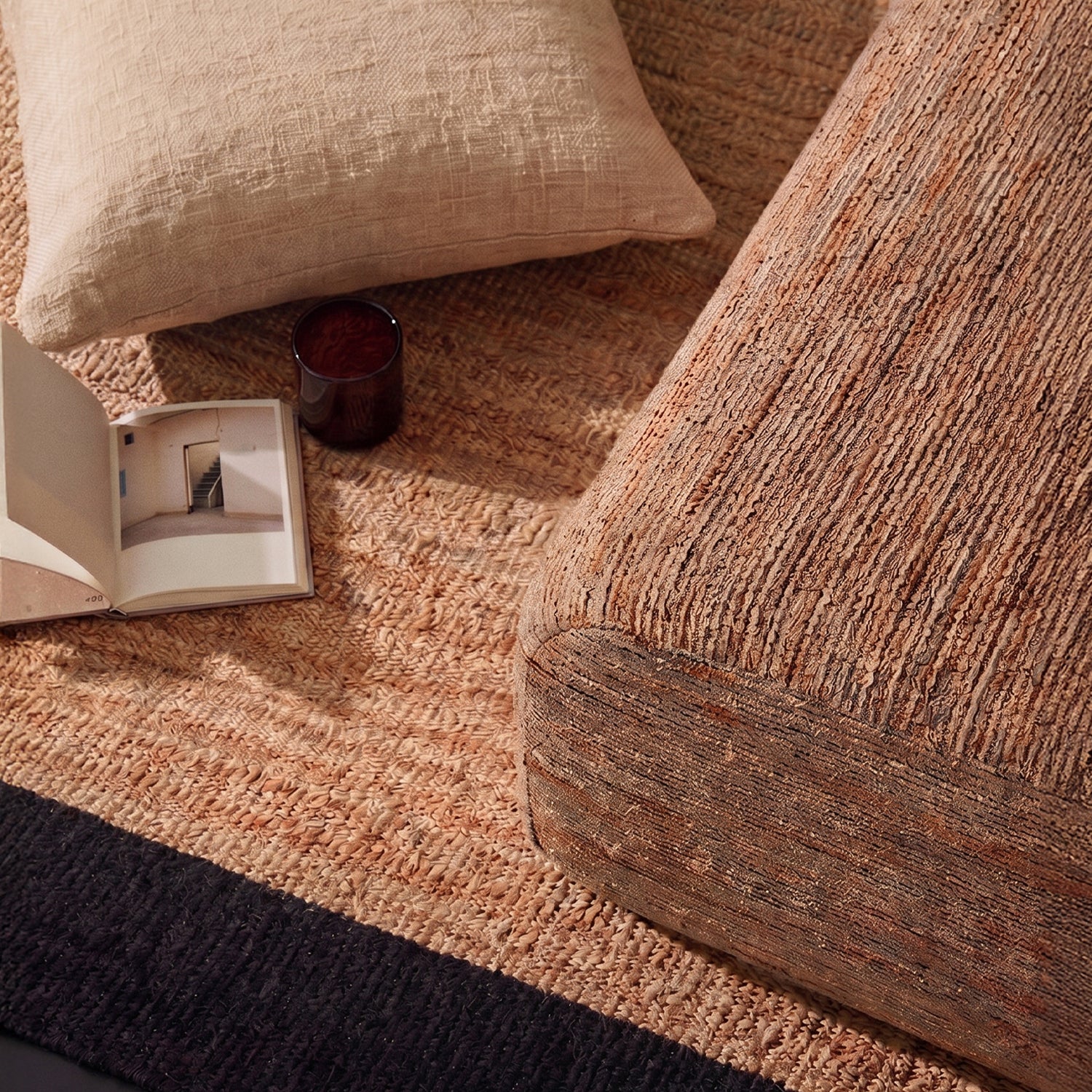 Alfombra Yute Nubia 300x400 Negro
