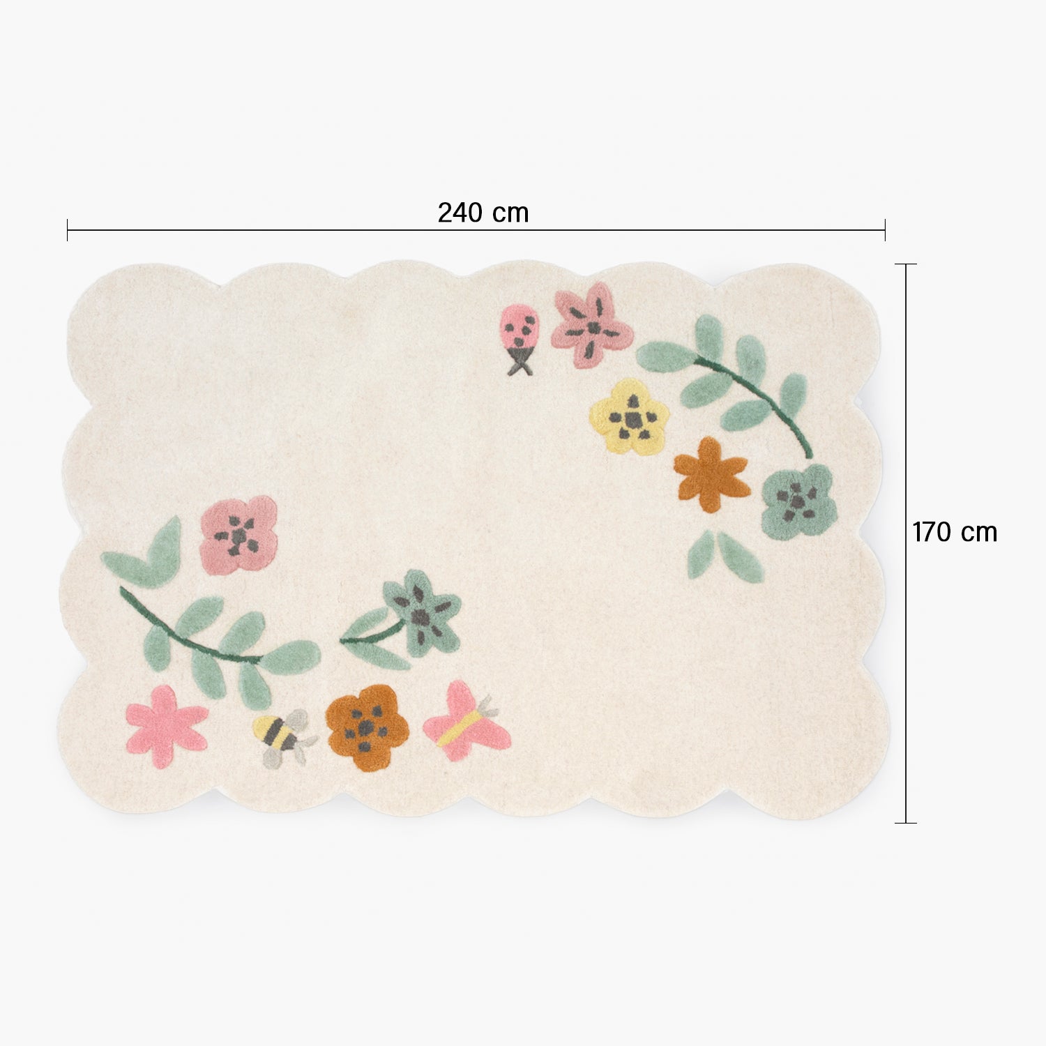 Alfombra Flores 170x240