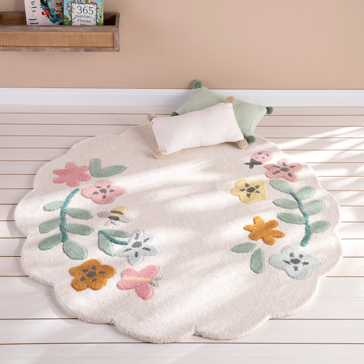 Alfombra Flores Diam 120